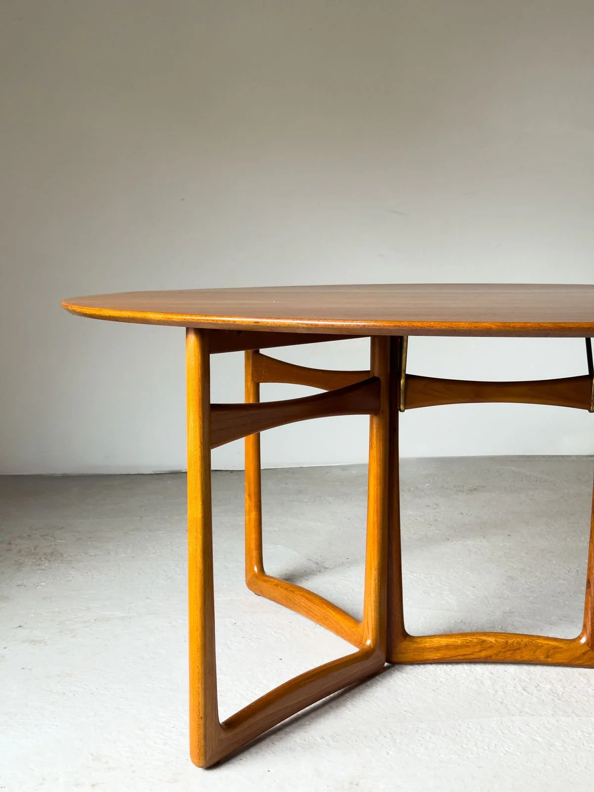 Solid Teak Gateleg Dining Table by Peter Hvidt & Orla Mølgaard-Nielsen for France & Son, Denmark, 1960s - Department