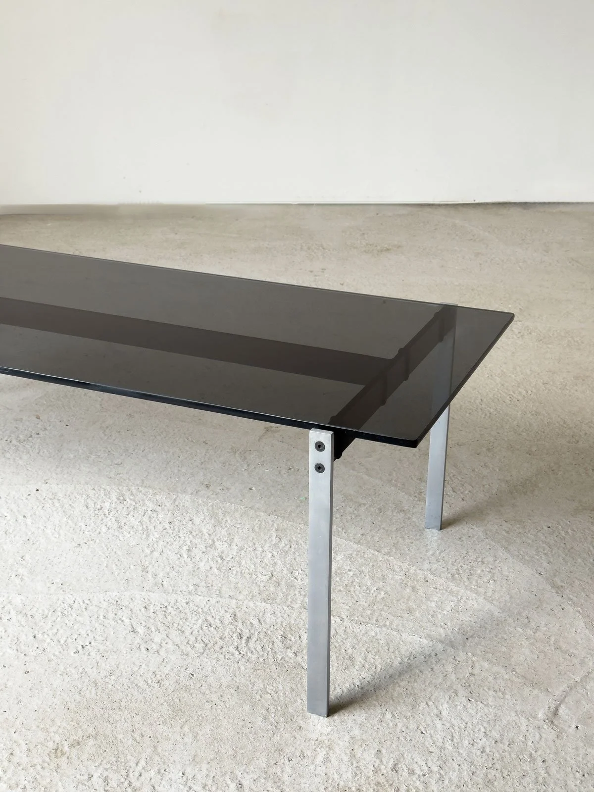 Robin Day Alpha Coffee Table, 1959 – Original Smoked Glass, Hille First Production - Department