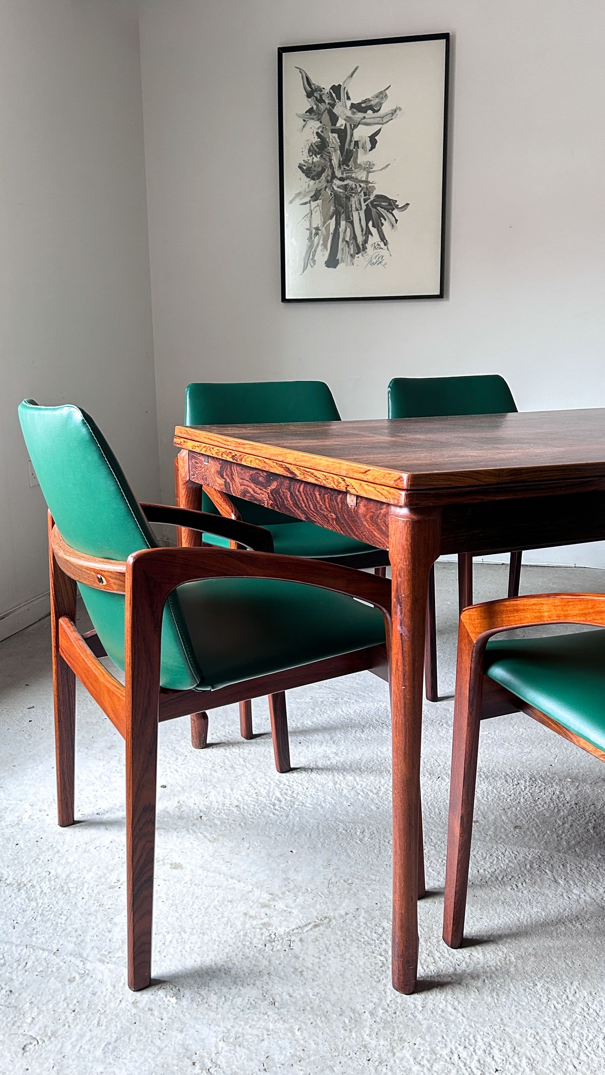 Set of 6 Rosewood Model 23 Dining Chairs by Henning Kjaernulf for Korup, Denmark - Department