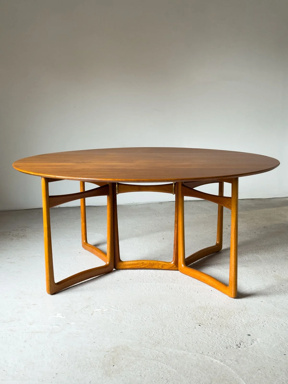 Solid Teak Gateleg Dining Table by Peter Hvidt & Orla Mølgaard-Nielsen for France & Son, Denmark, 1960s - Department