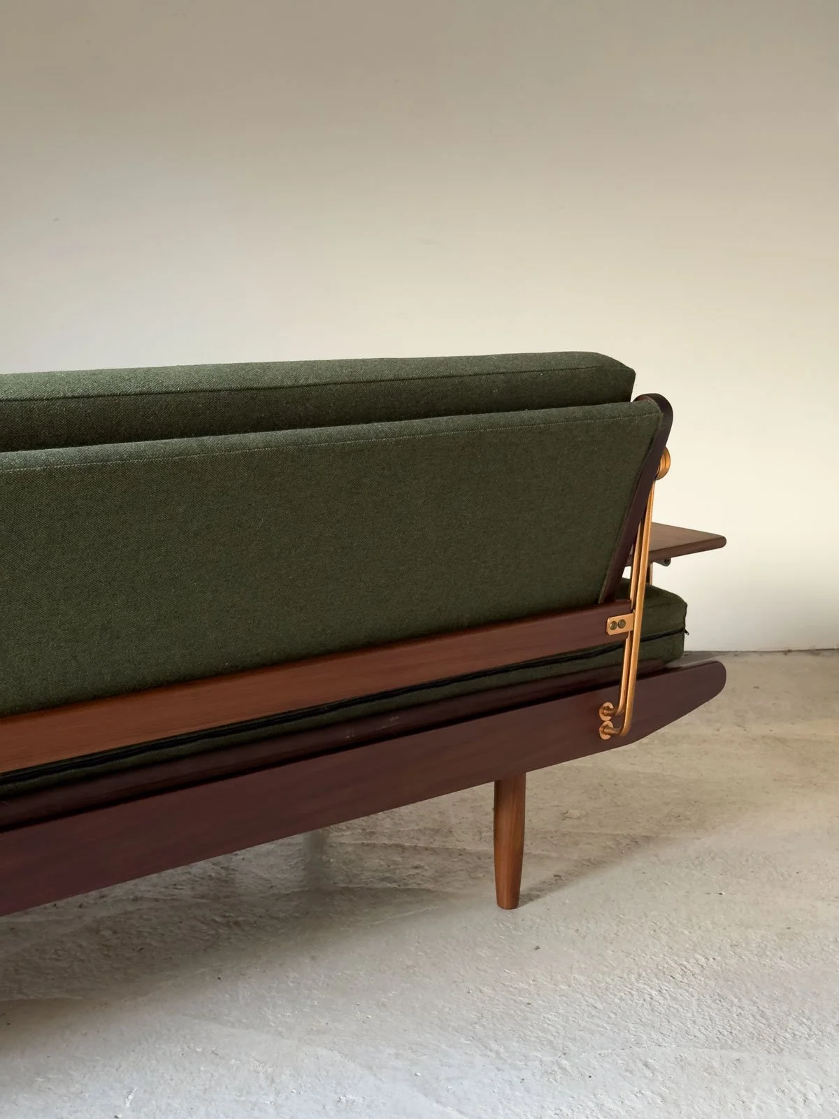 Wentworth Sofa by Toothill, 1960s — Reupholstered in Green Flex by Camira Fabrics - Department