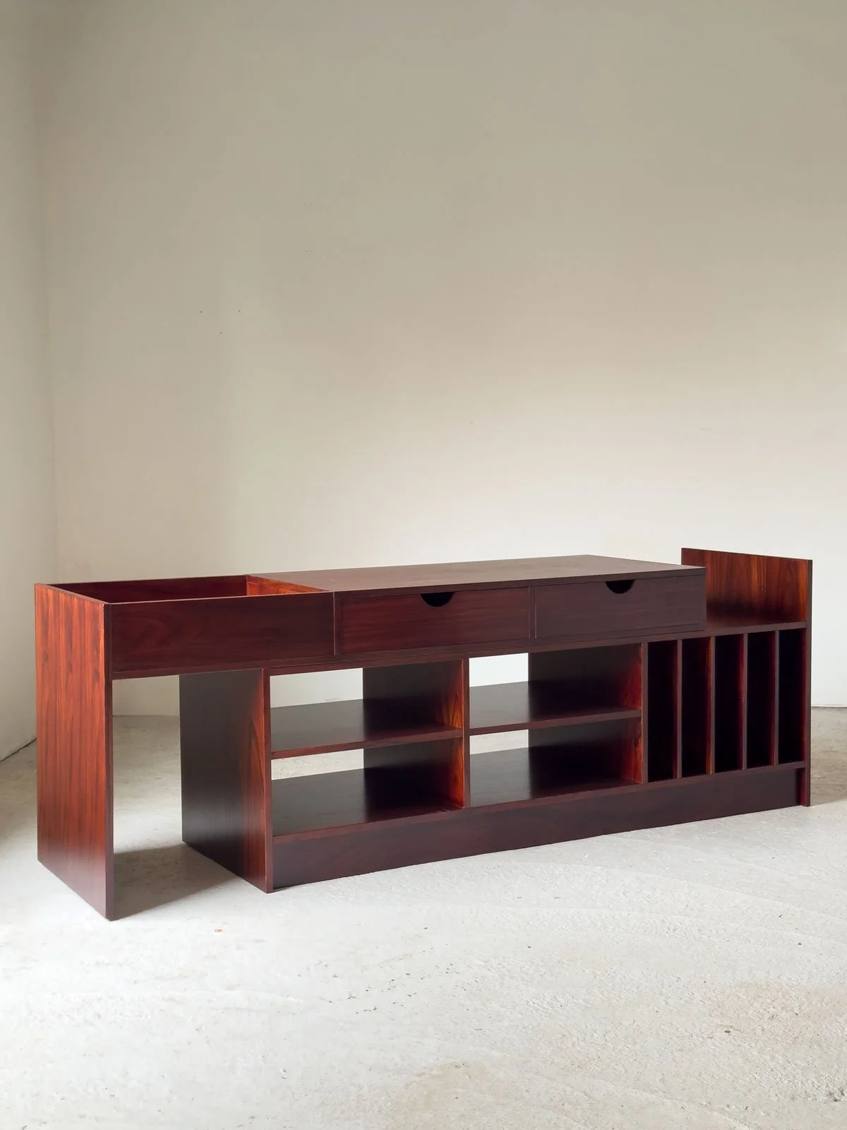 Rosewood Modular Stereo Sideboard / Media Cabinet by Tord Kempe for ABRA Möbler, Sweden - Department