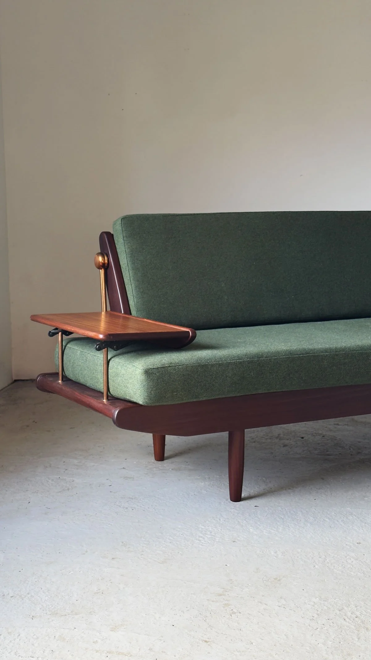 Wentworth Sofa by Toothill, 1960s — Reupholstered in Green Flex by Camira Fabrics - Department
