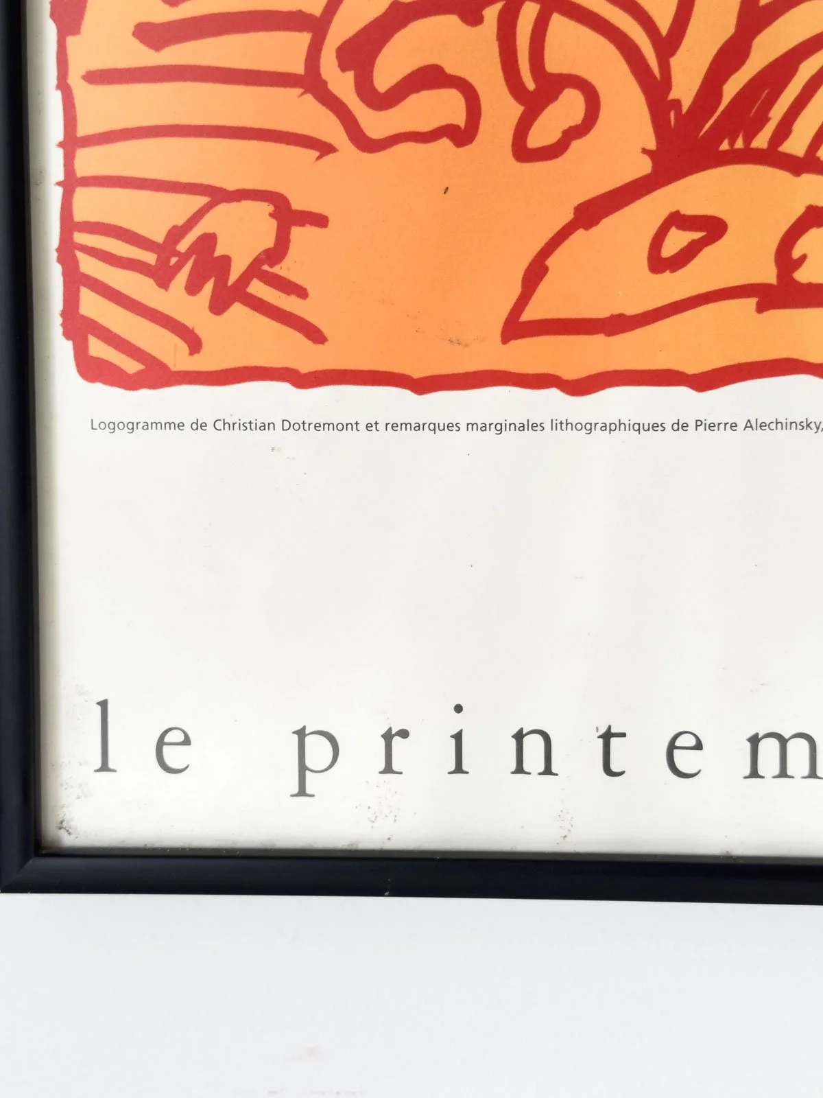 Pierre Alechinsky & Christian Dotremont – Feuille Orée, 1972 Lithograph Poster - Department