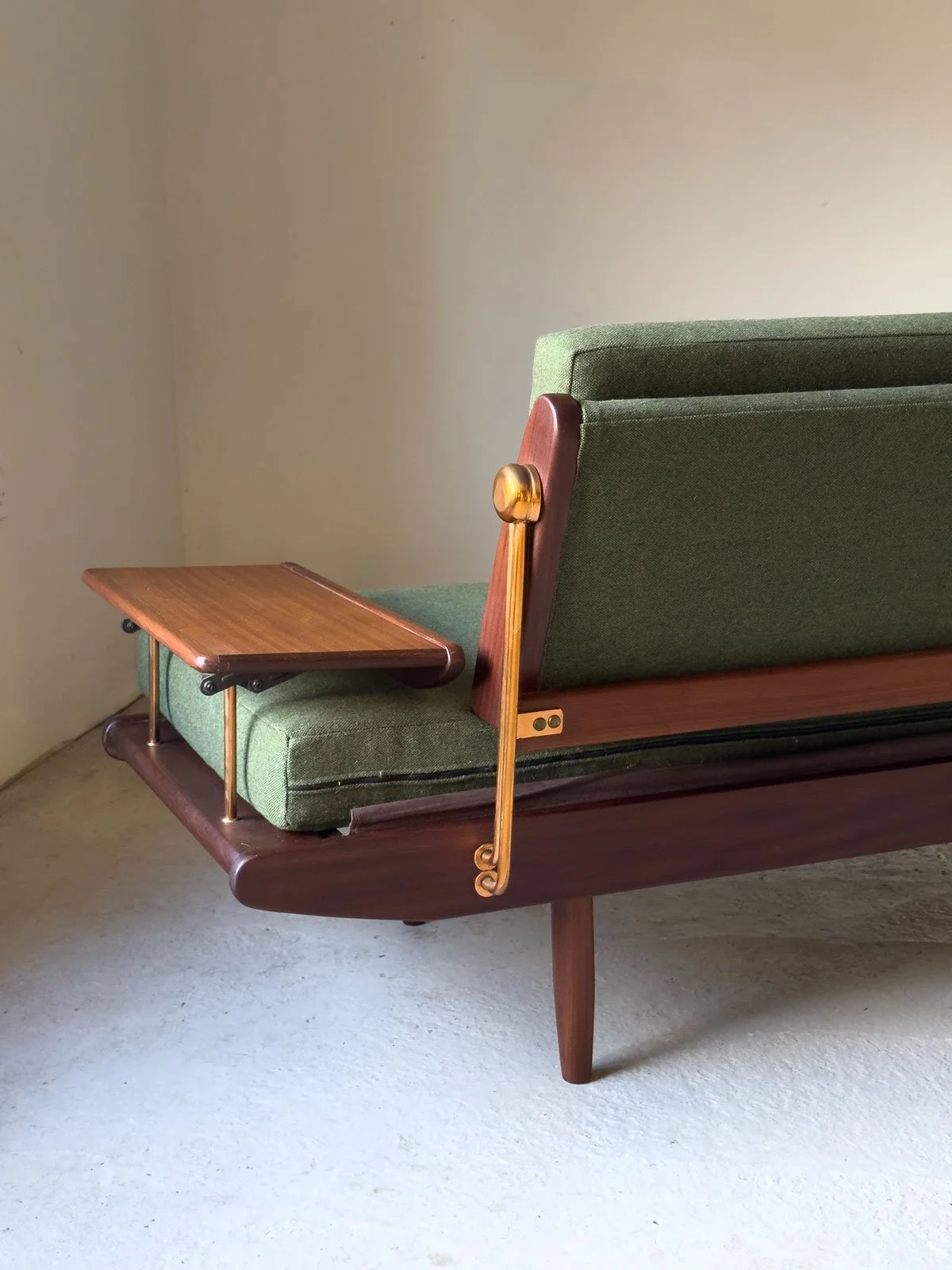 Wentworth Sofa by Toothill, 1960s — Reupholstered in Green Flex by Camira Fabrics - Department