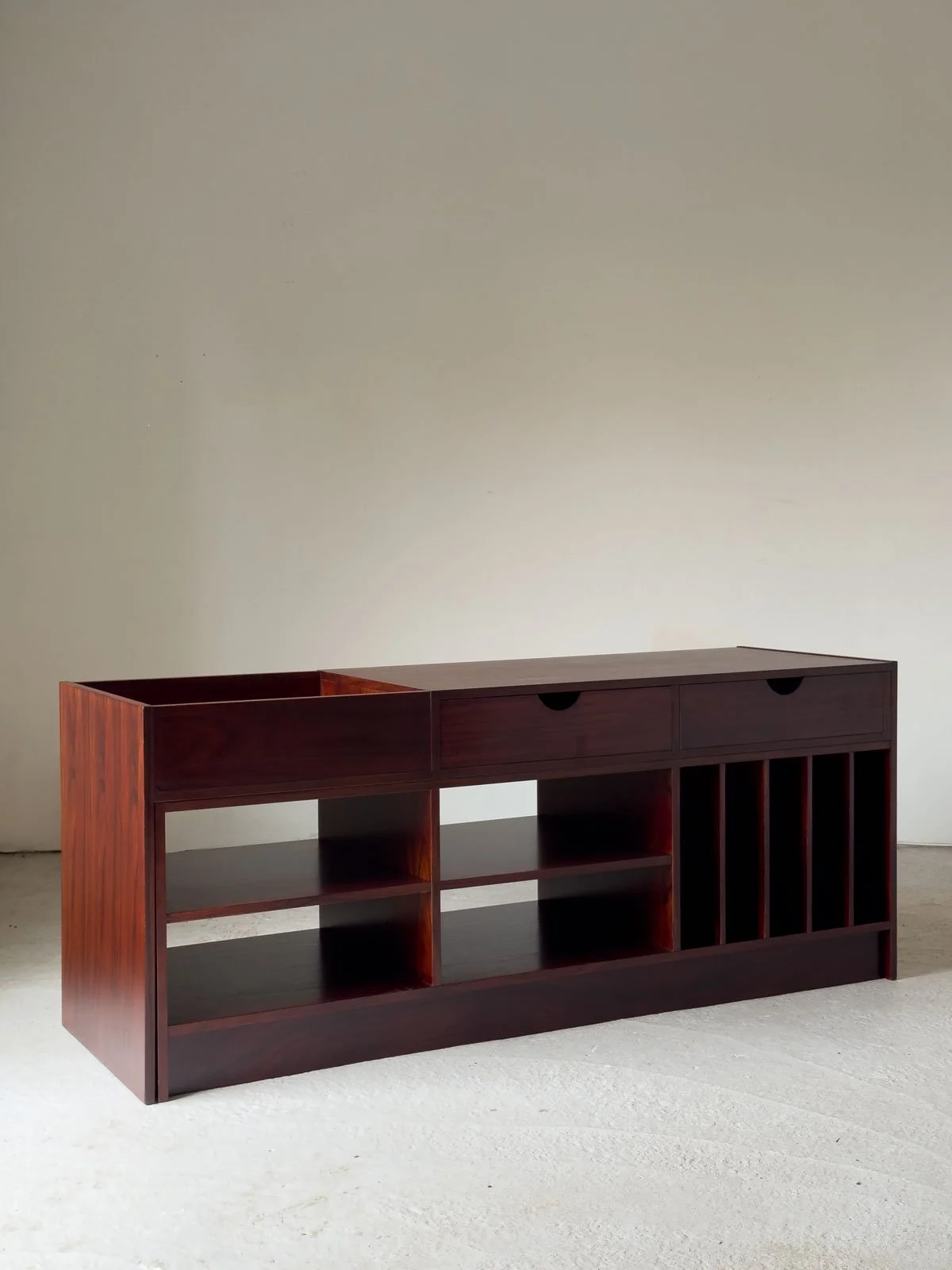 Rosewood Modular Stereo Sideboard / Media Cabinet by Tord Kempe for ABRA Möbler, Sweden - Department