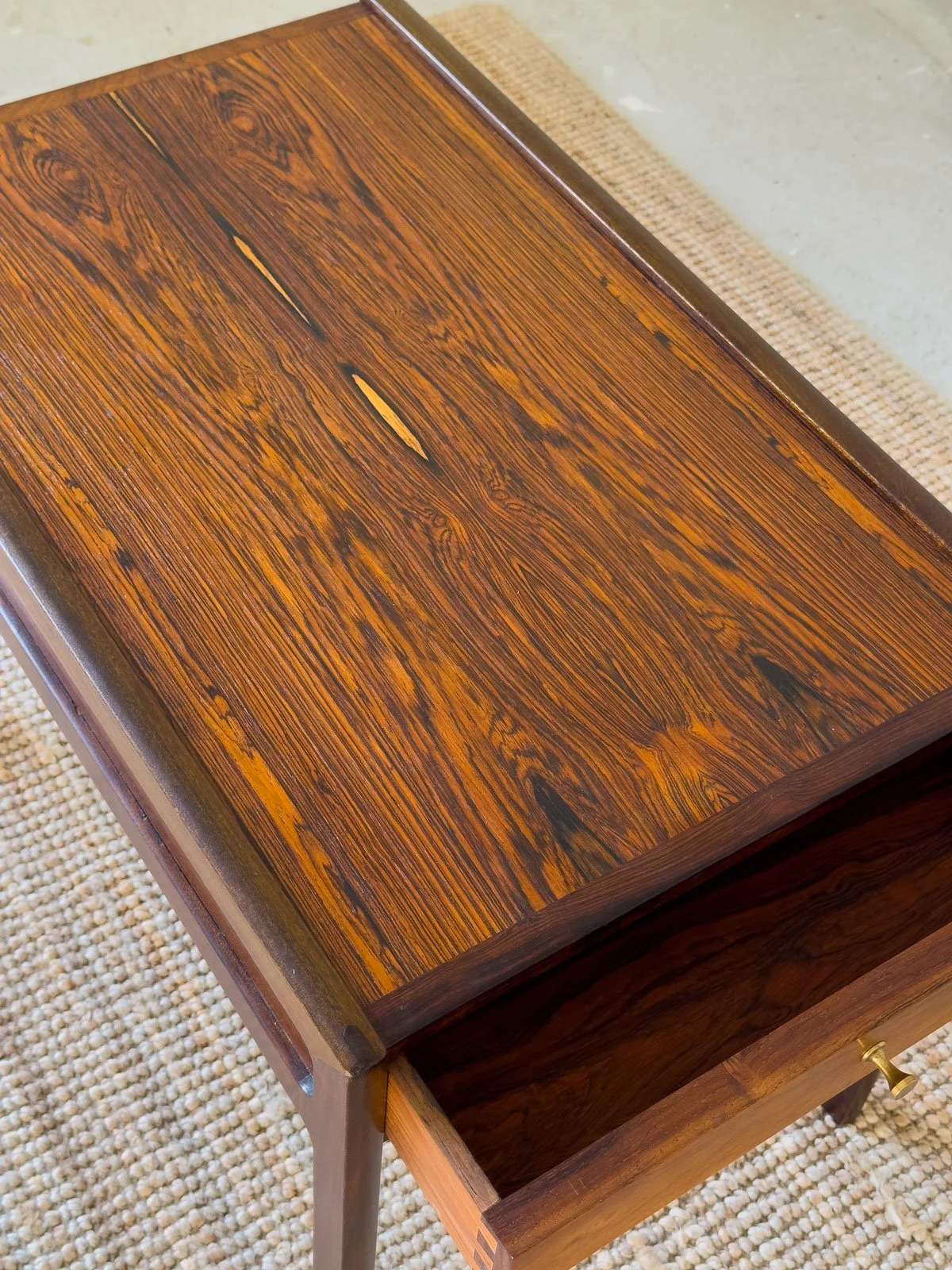 Helge Vestergaard Jensen Rosewood Side Table with Drawer, Denmark c.1960 - Department