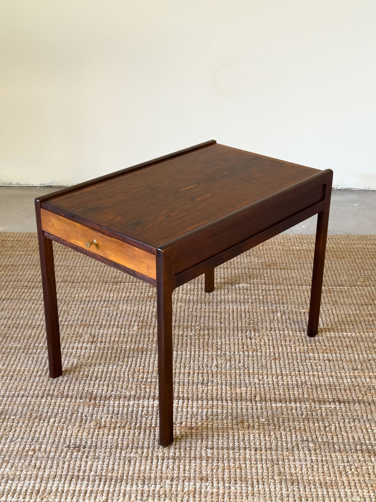 Helge Vestergaard Jensen Rosewood Side Table with Drawer, Denmark c.1960 - Department