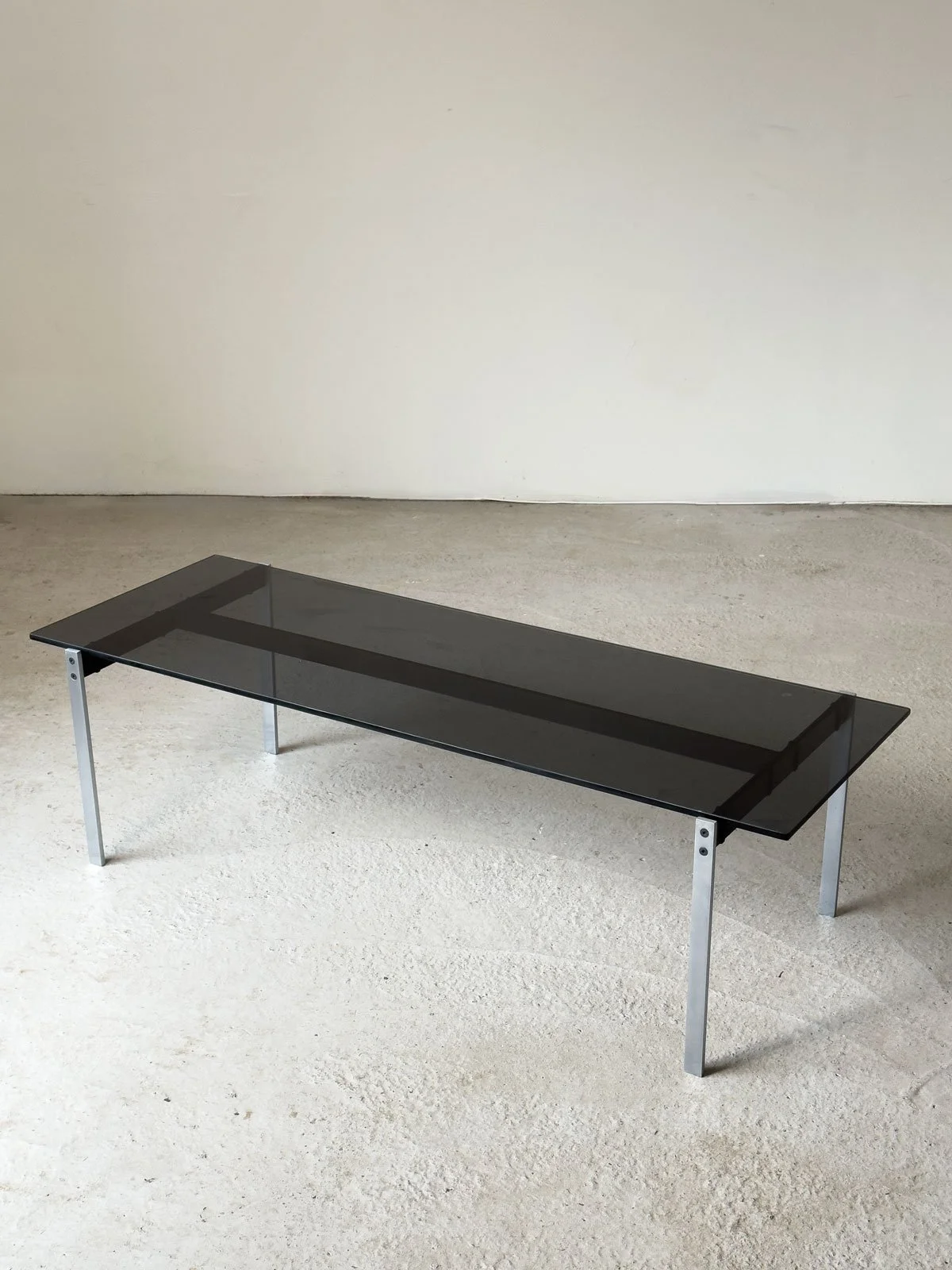 Robin Day Alpha Coffee Table, 1959 – Original Smoked Glass, Hille First Production - Department