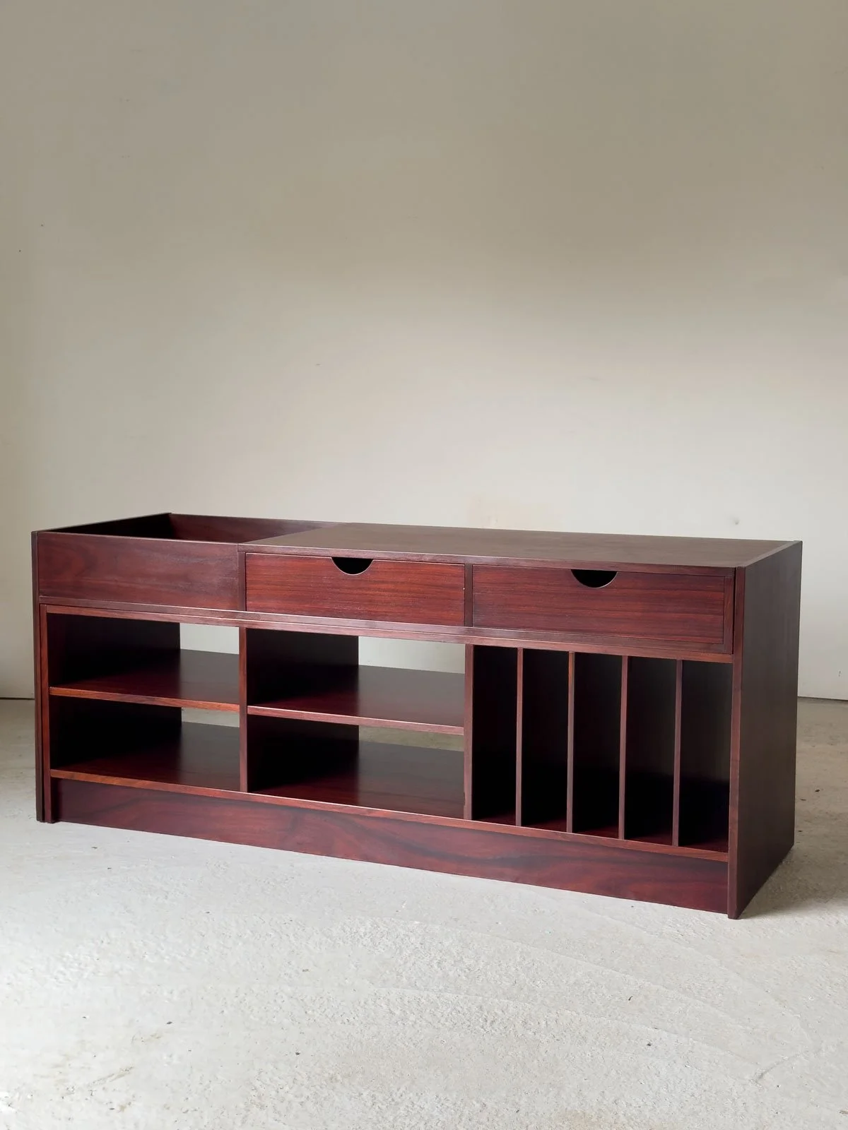 Rosewood Modular Stereo Sideboard / Media Cabinet by Tord Kempe for ABRA Möbler, Sweden - Department