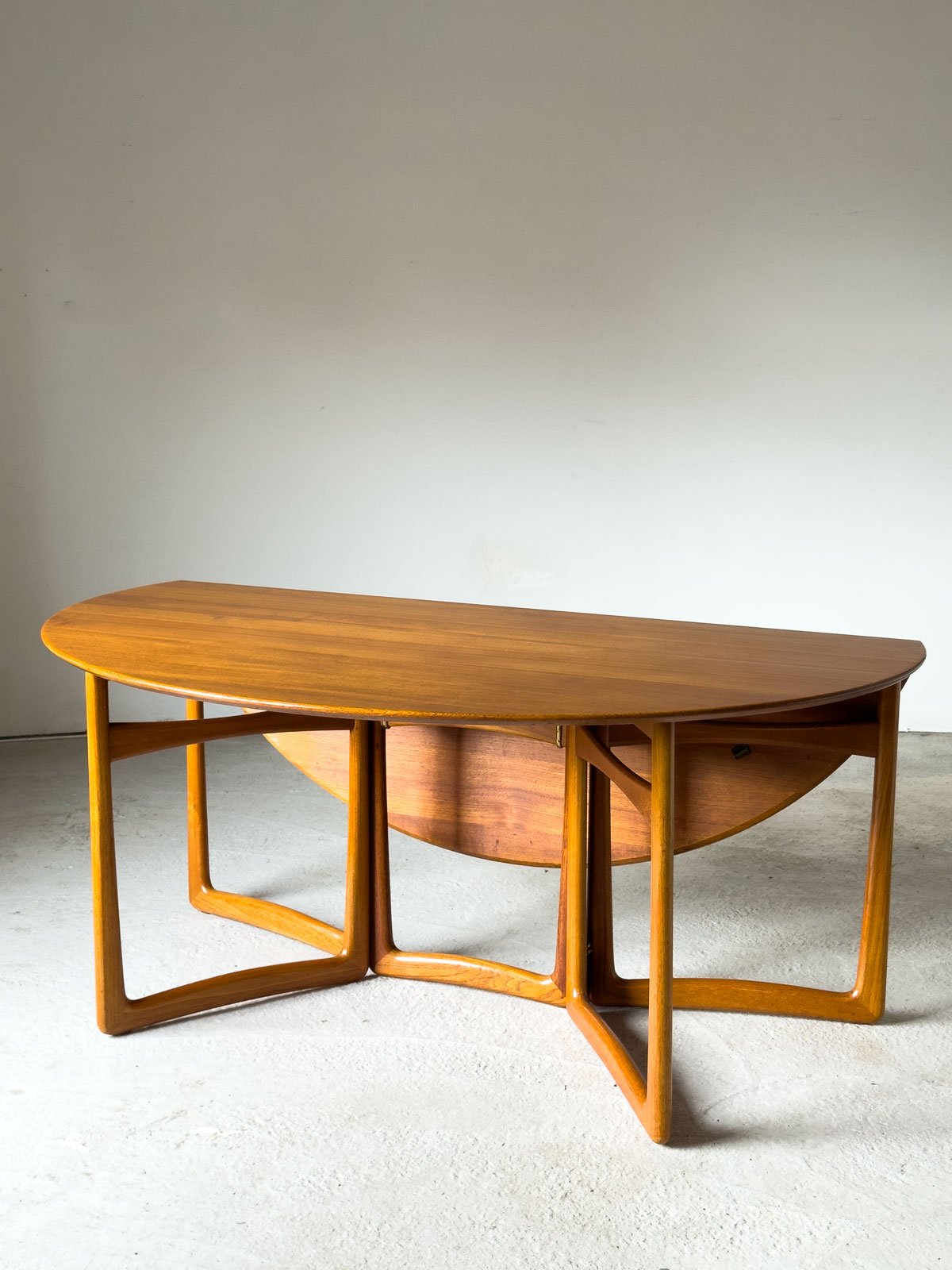 Solid Teak Gateleg Dining Table by Peter Hvidt & Orla Mølgaard-Nielsen for France & Son, Denmark, 1960s - Department