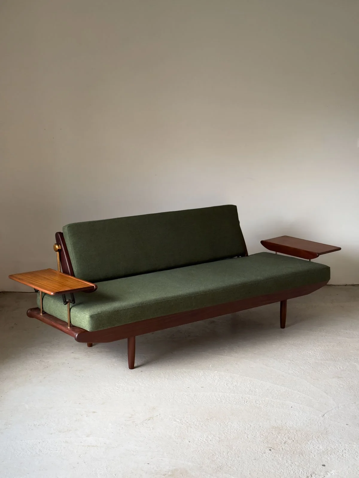 Wentworth Sofa by Toothill, 1960s — Reupholstered in Green Flex by Camira Fabrics - Department