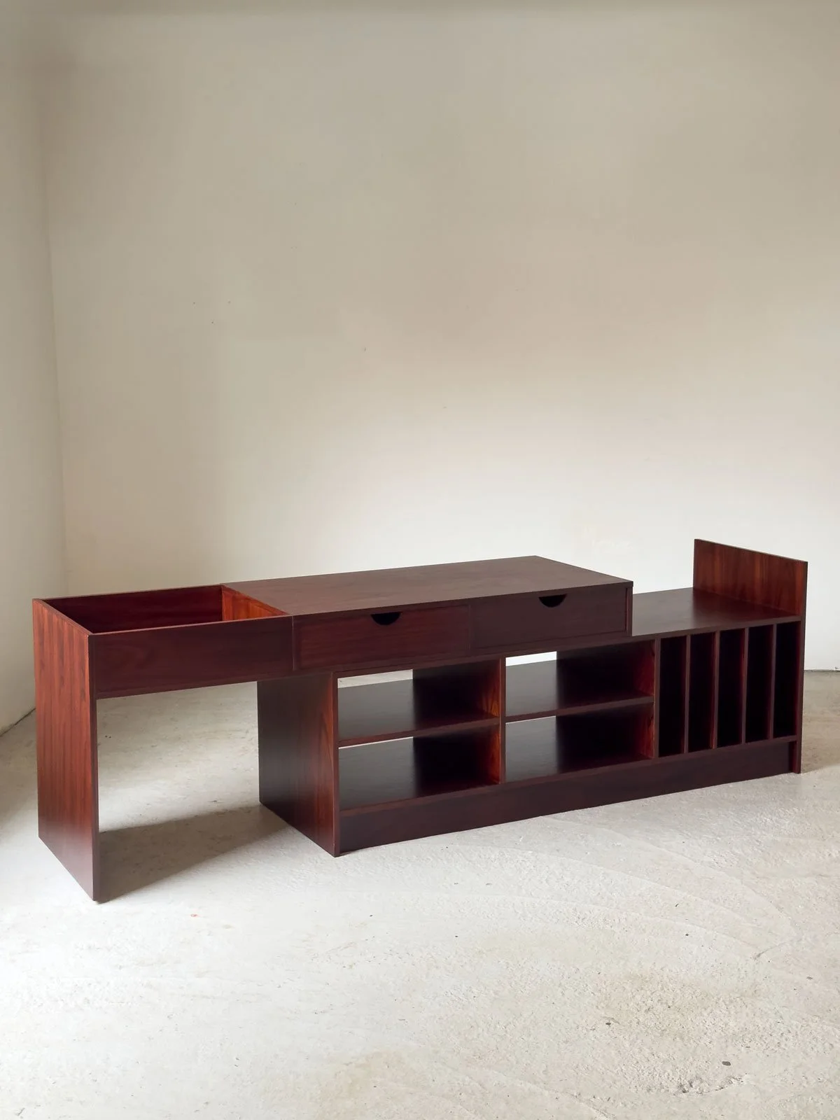 Rosewood Modular Stereo Sideboard / Media Cabinet by Tord Kempe for ABRA Möbler, Sweden - Department