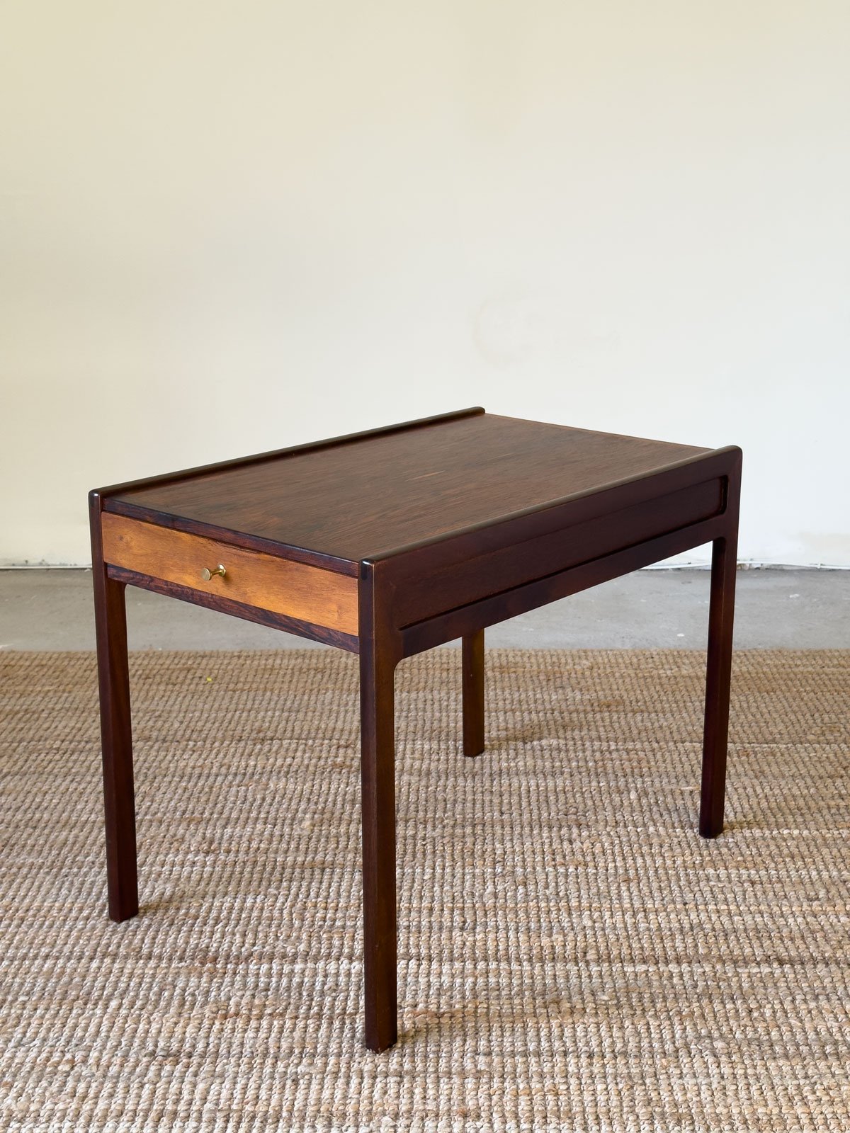 Helge Vestergaard Jensen Rosewood Side Table with Drawer, Denmark c.1960 - Department