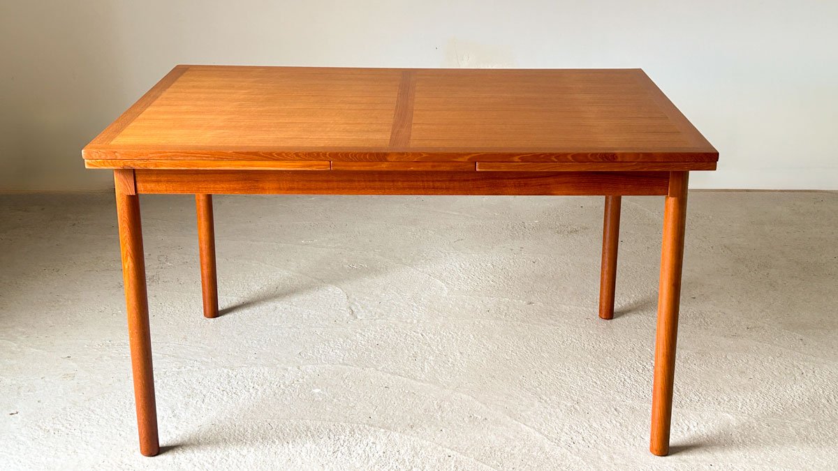 Skovby Møbelfabrik Danish Teak Extendable Dining Table, 1960s - Department