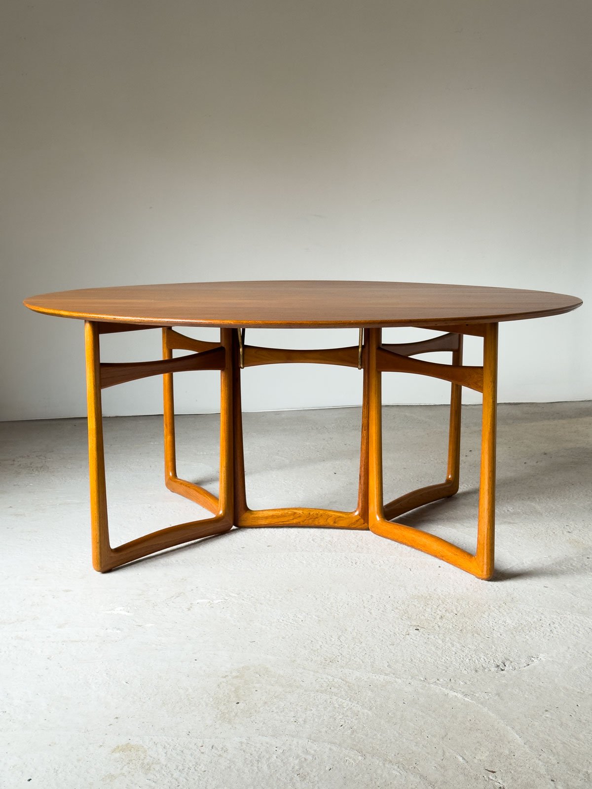 Solid Teak Gateleg Dining Table by Peter Hvidt & Orla Mølgaard-Nielsen for France & Son, Denmark, 1960s - Department