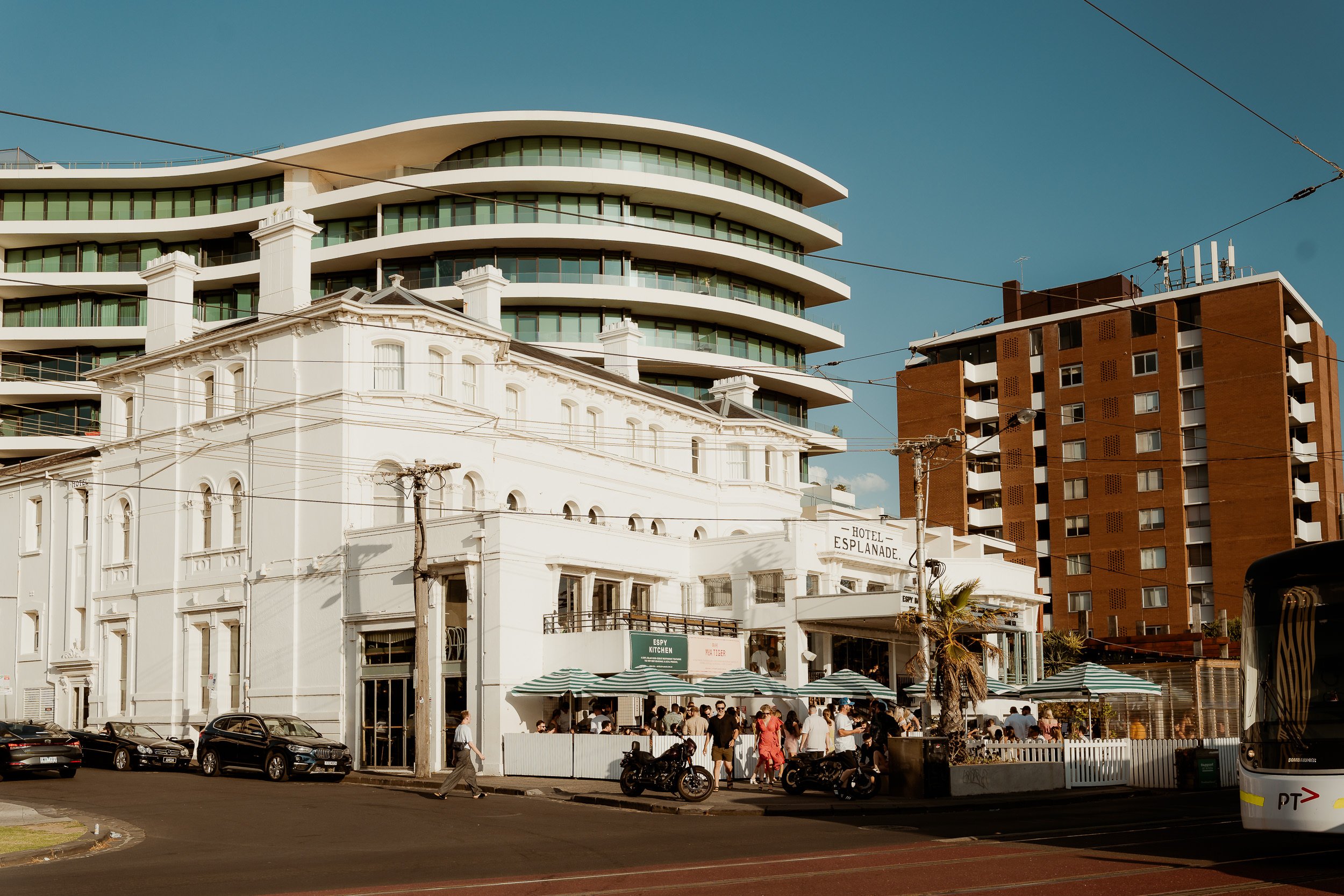 The Espy in St Kilda bathed in summer evening light