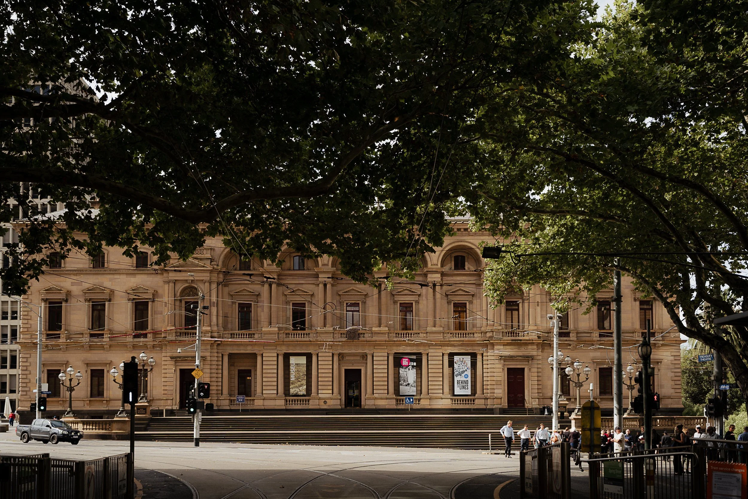 The Vic Marriage Registry at the Old Treasury Building on an autumn morning