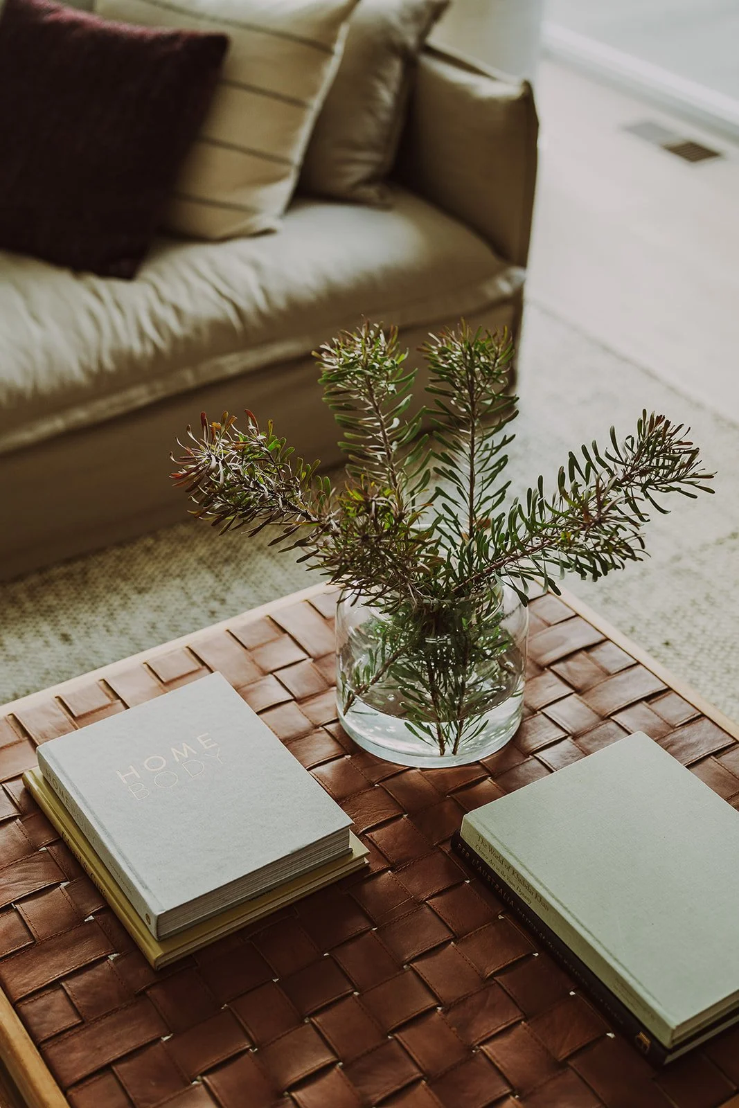 detail photo of table styling at high end airbnb