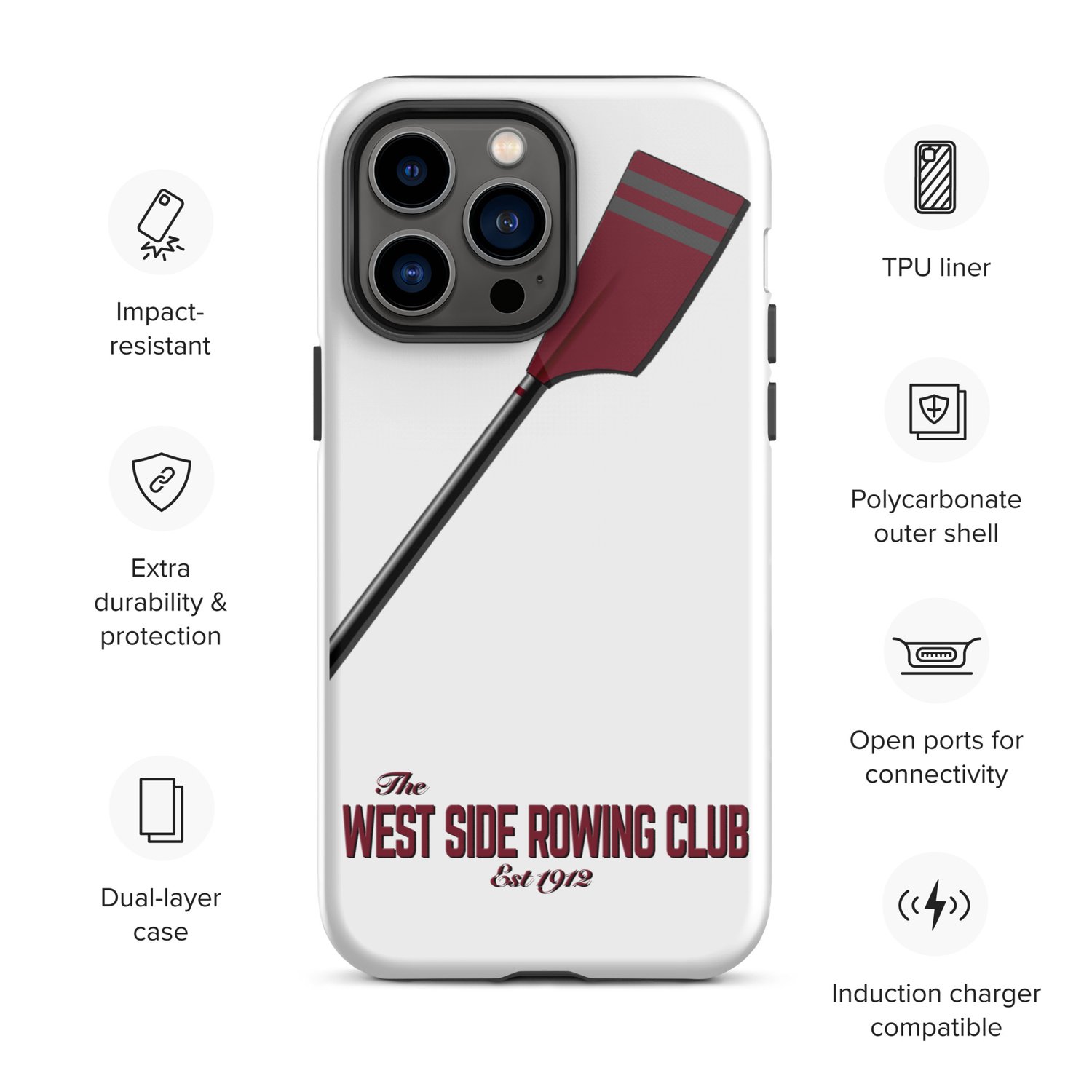 WSRC iPhone Case — West Side Rowing Club