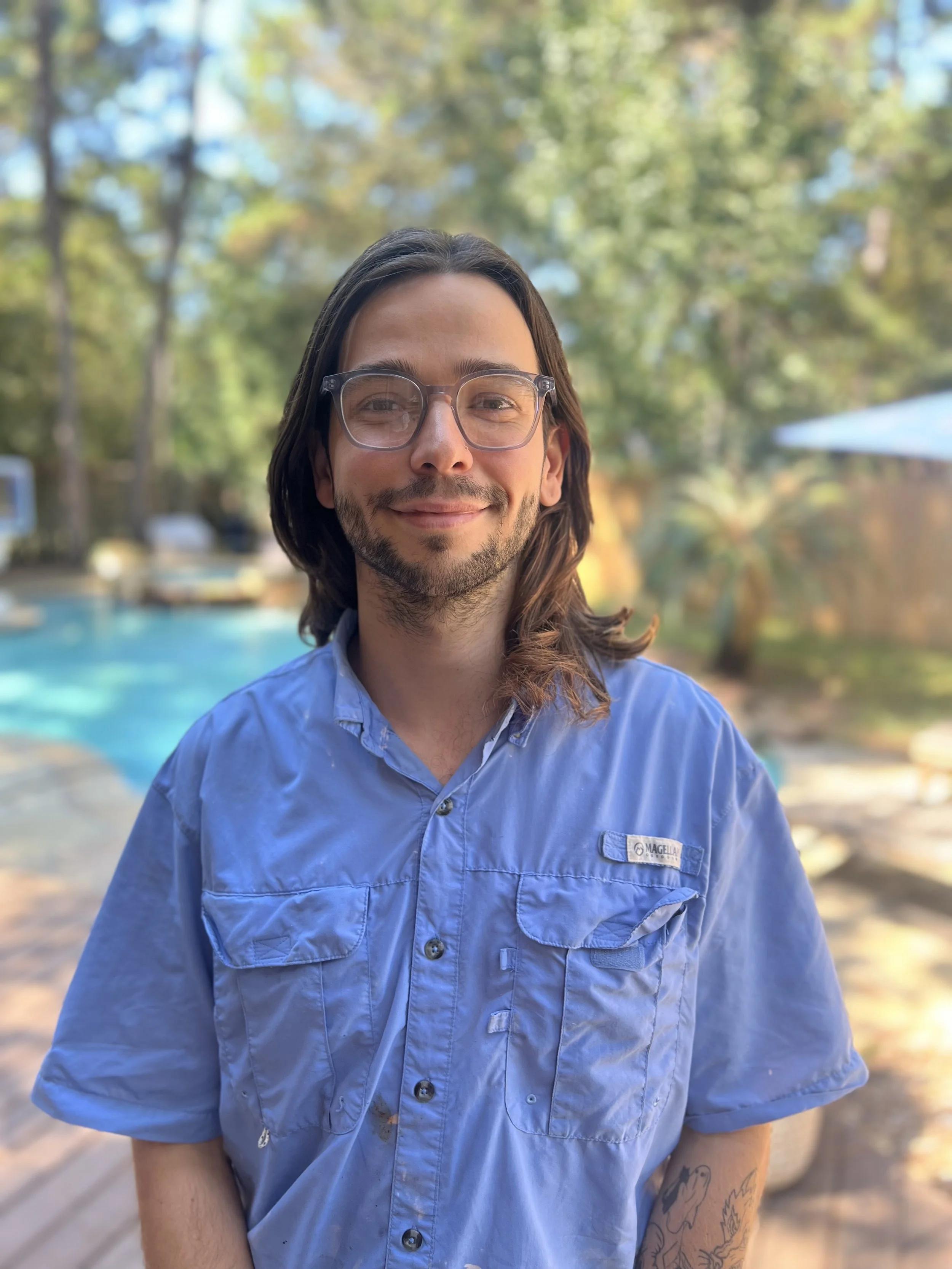 Headshot of Brandon, lead pool technician at Off The Deep End Pools TX in The Woodlands, TX