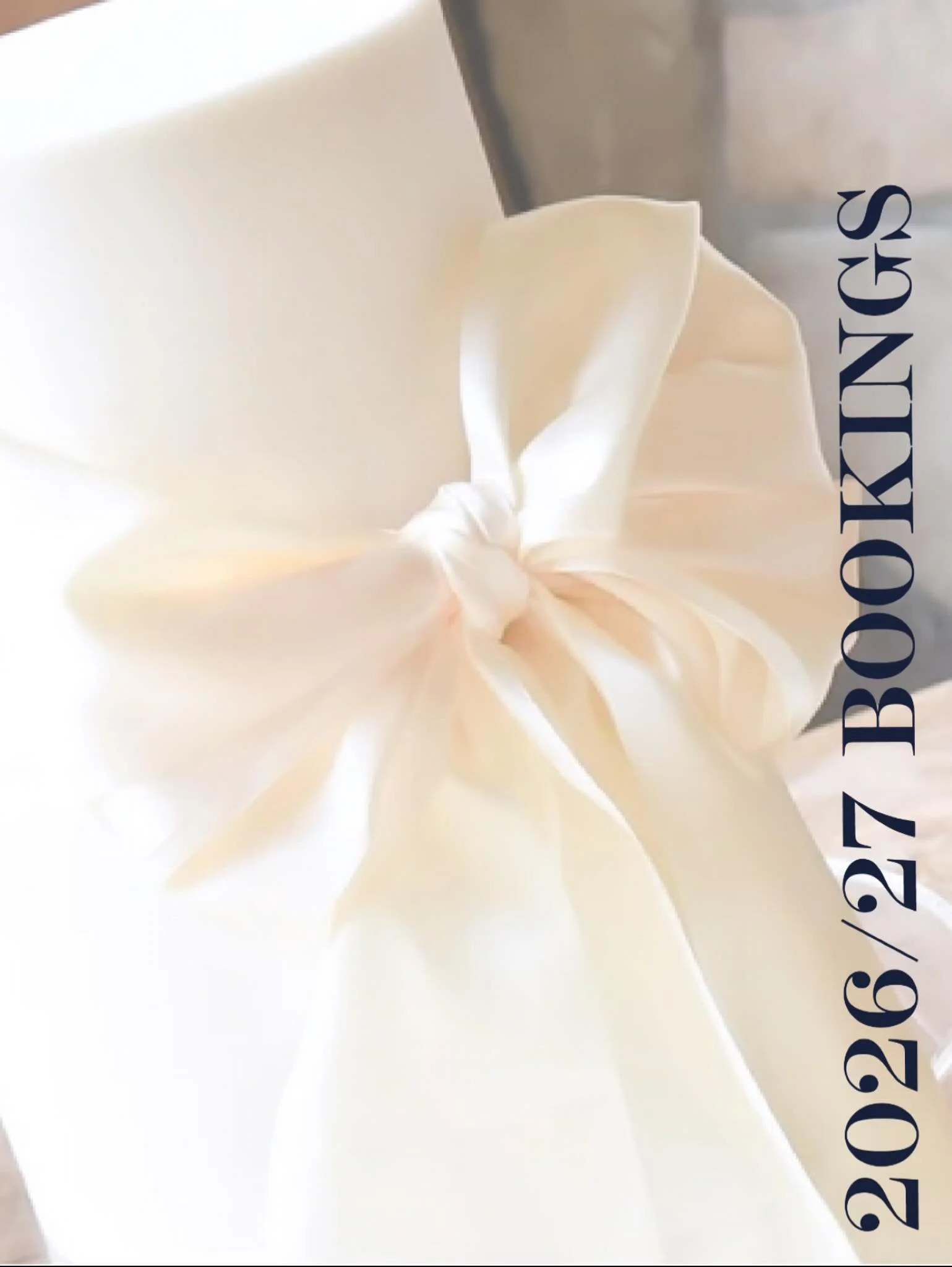 I&rsquo;m thrilled to announce that our booking calendar for 2026 and 2027 is officially open!

2026 is already shaping up to be an incredible year, with peak wedding season filling fast - a clear sign that couples are planning ahead to make their sp