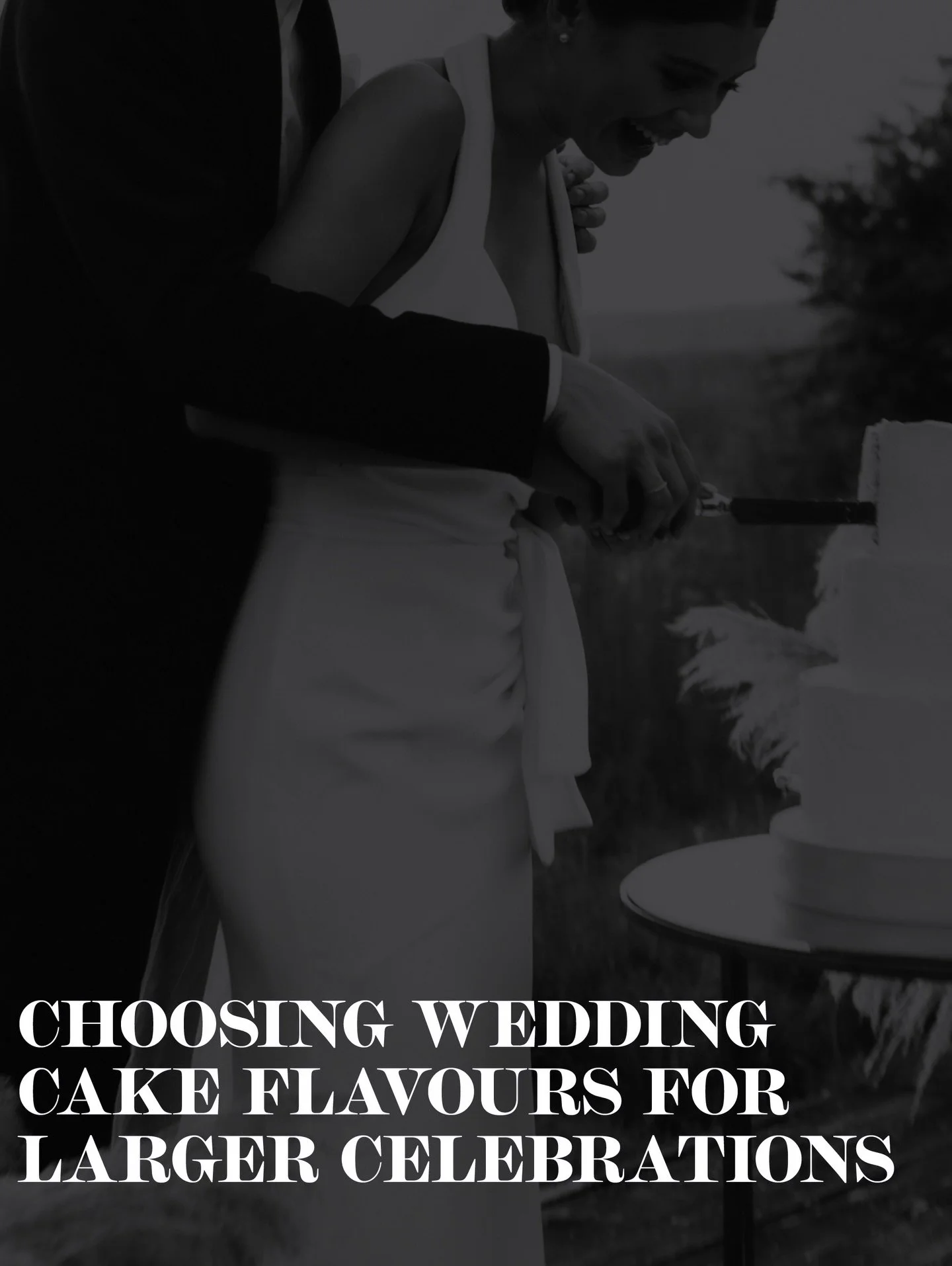 When designing wedding cakes for larger celebrations, flavour balance becomes just as important as design.

I guide couples through choices that feel confident, crowd-pleasing and refined, ensuring every guest enjoys the experience, while the cake st