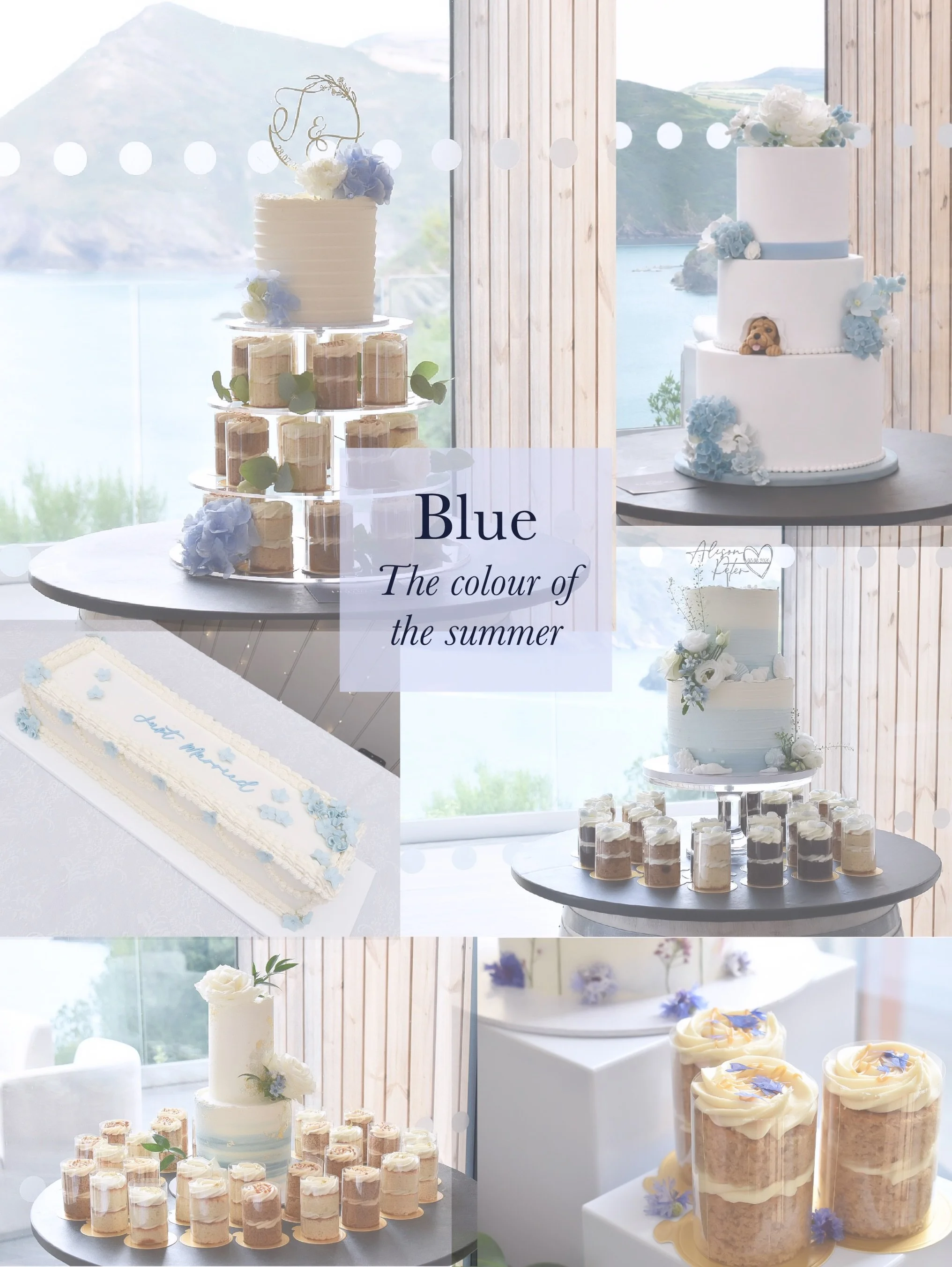 From soft powder blue and delicate cornflower to bold, statement shades - blue has definitely been one of my favourite wedding cake trends this summer 🩵

And looking back through this year&rsquo;s cakes&hellip; I think I&rsquo;ve made quite a few! W
