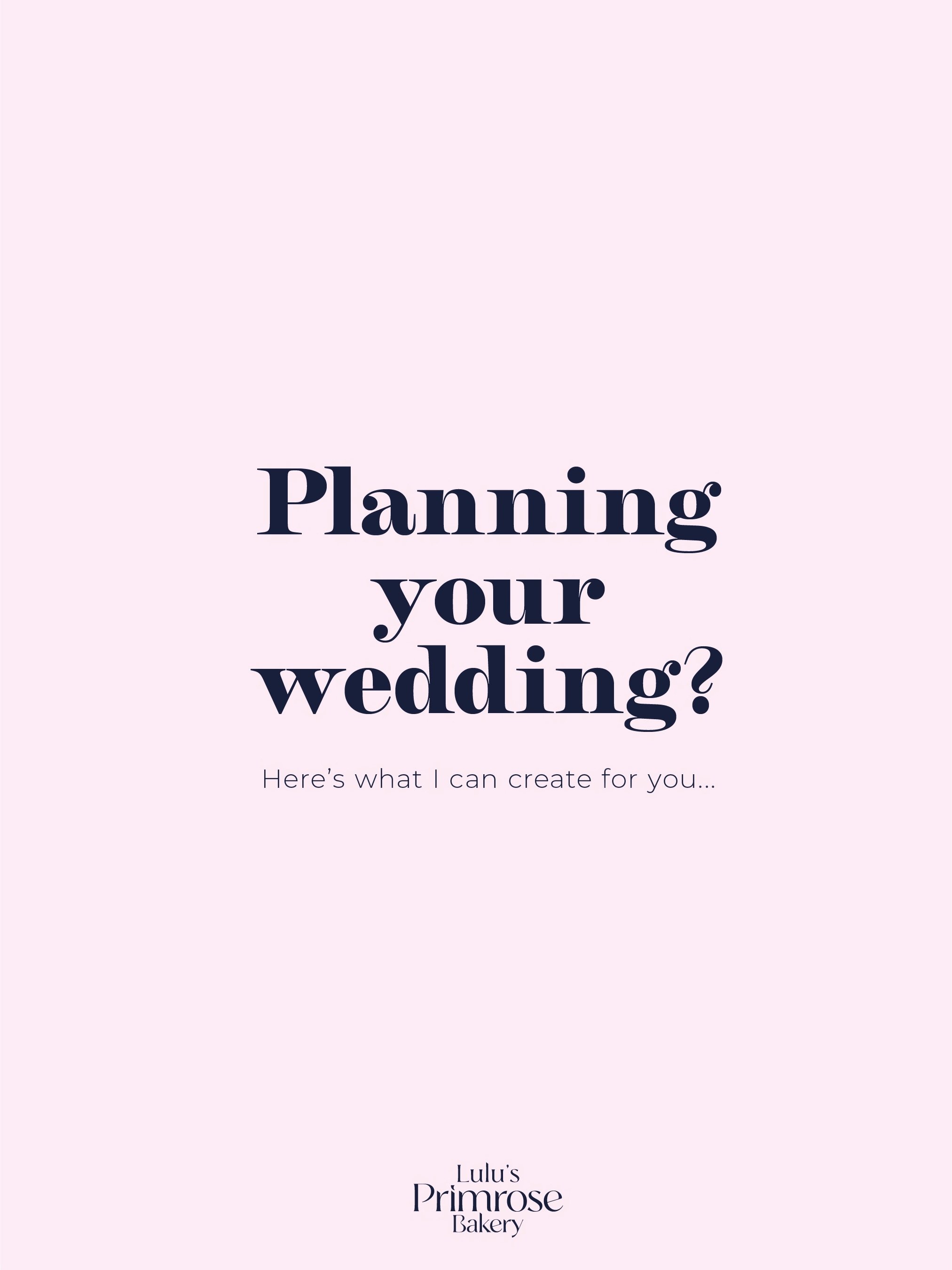 Planning your wedding? 🤍

Wedding cakes, dessert tables, flavour boxes and all the sweet details in between 💗

Whether you have the whole vision worked out or simply know you want something gorgeous and delicious, I&rsquo;d love to hear what you&rs