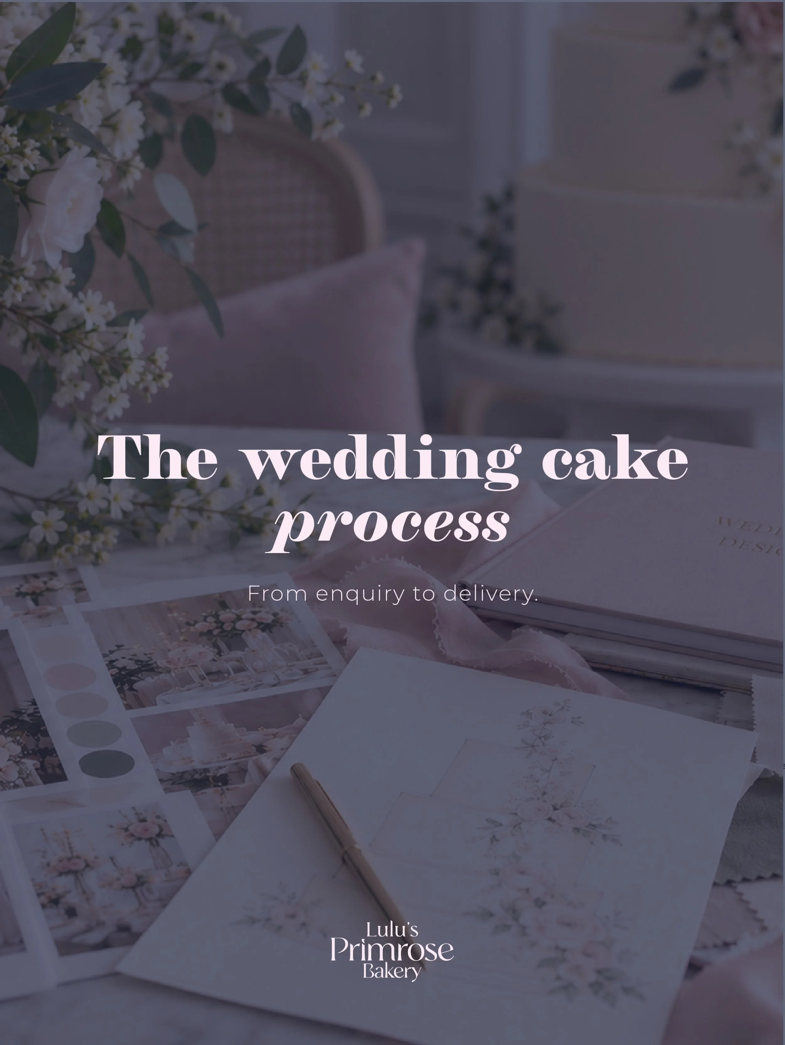 What actually happens after you enquire about your wedding cake?

For me, it&rsquo;s about much more than simply choosing a flavour and a size. From our first conversation, we&rsquo;ll talk through your wedding, your style and the ideas you already h