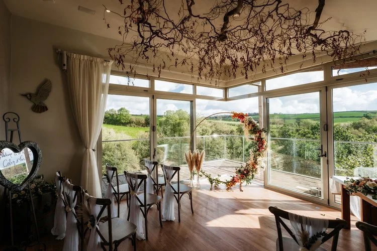 The Nest at Tree Top Escape Devon Elopement Venue.