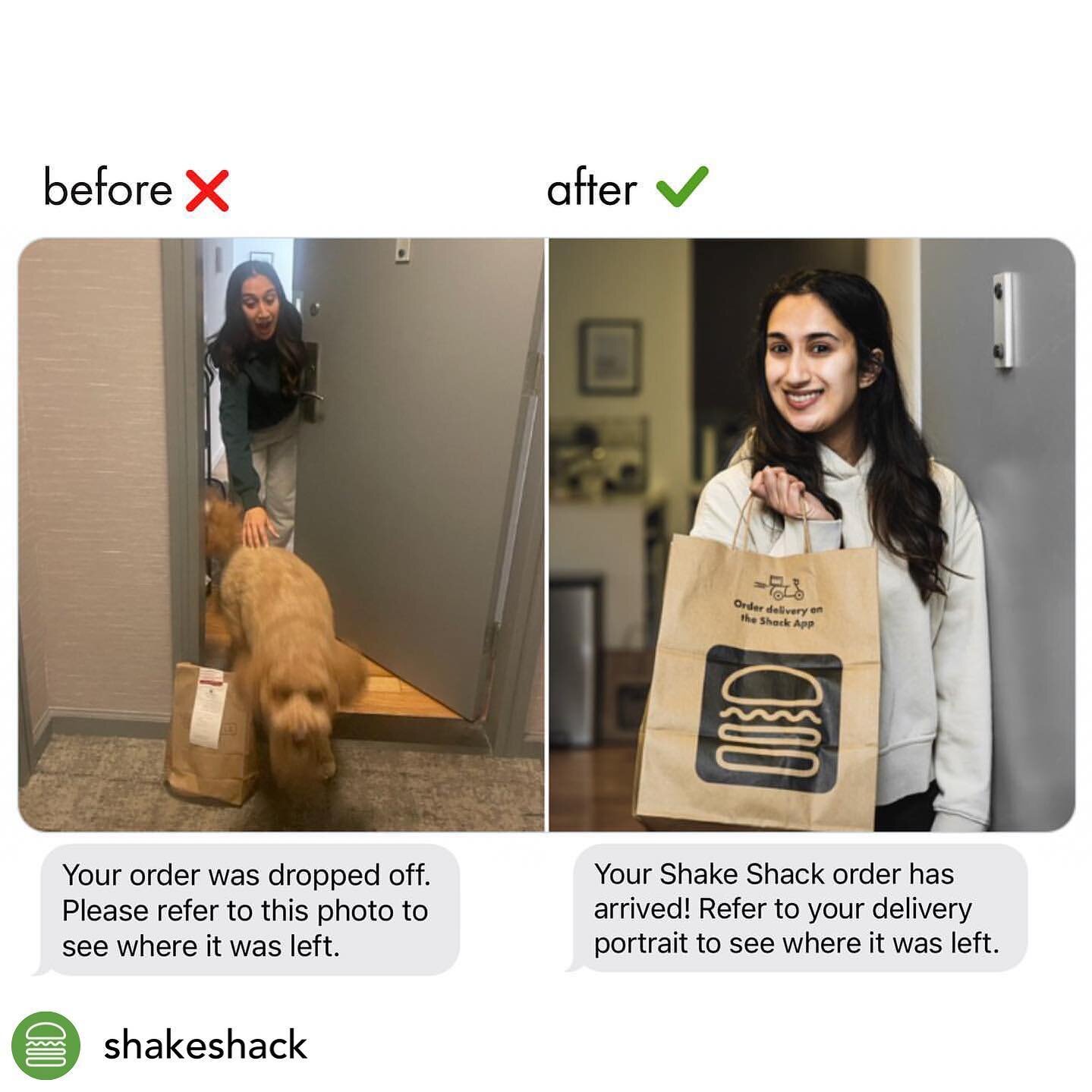 SHOUT-OUT| to @shakeshack for tapping into the real human experience in its creative and fun &ldquo;proof of delivery&rdquo; campaign!⁠ 📸 🐶 😃⁠
⁠
#sproutshoutout #shakeshack #humanbydesign 

Posted @withregram &bull; @shakeshack It&rsquo;s time to 