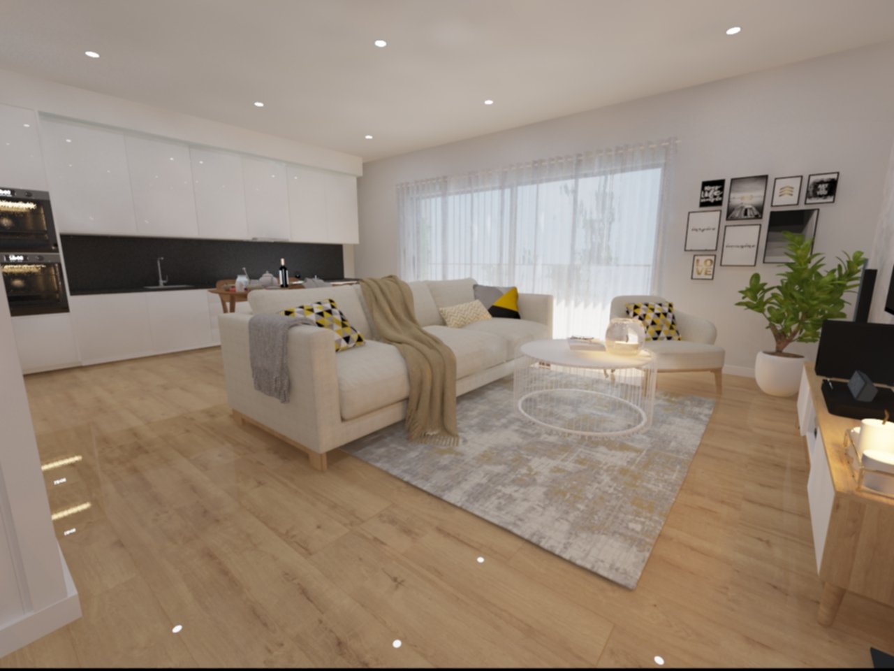 Home Staging 3D Apartamento Quarteira, Algarve
