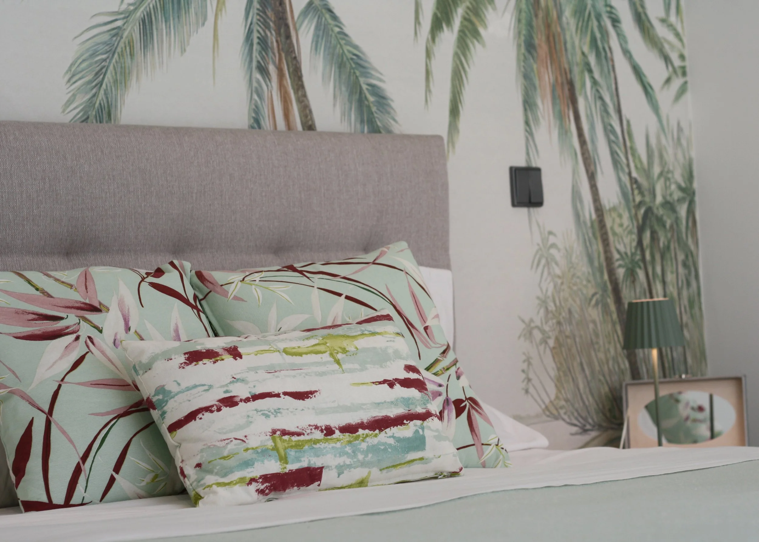 Decoração Quarto | Pormenor Almofadas estampadas