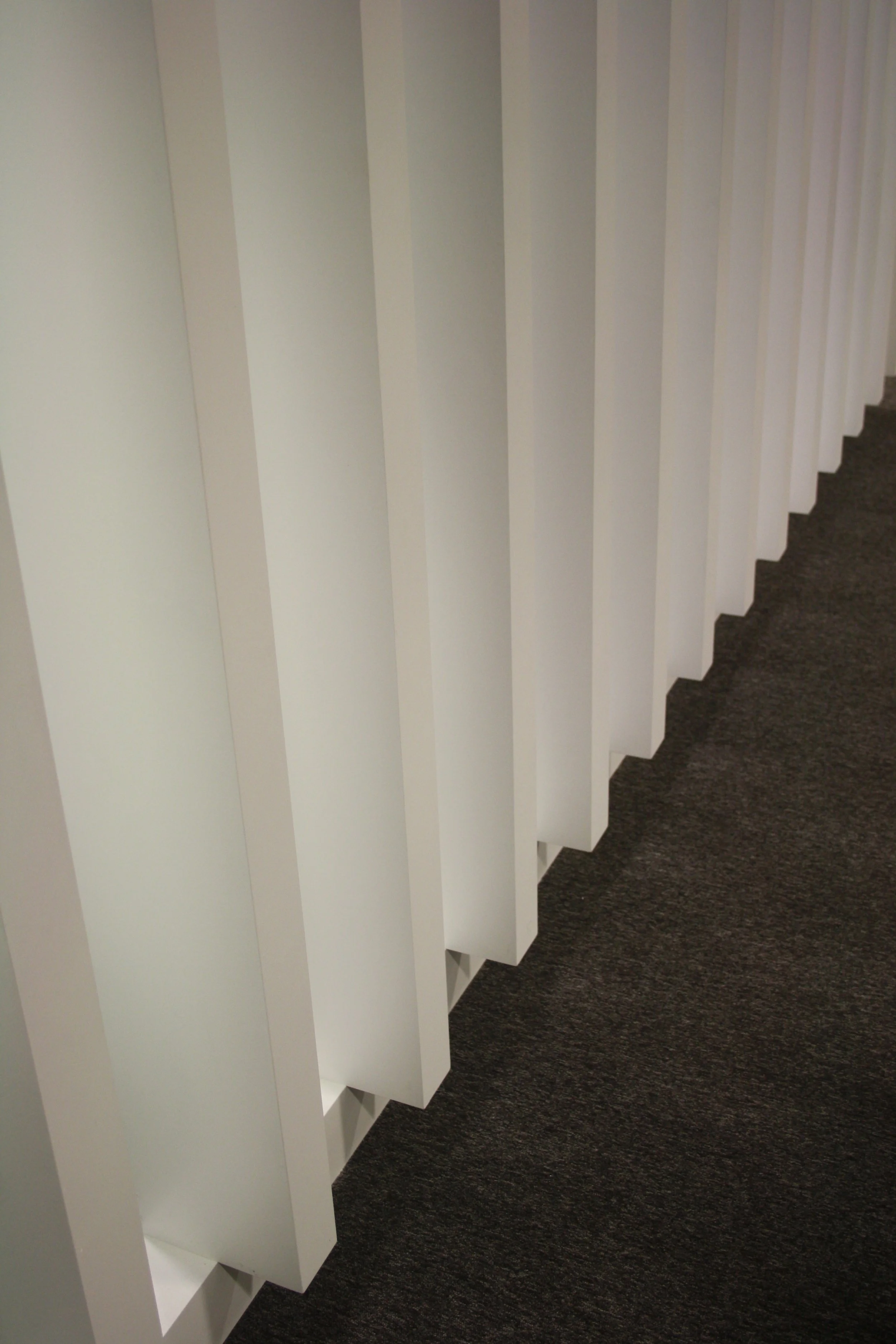 Ripado acabamento lacado a branco