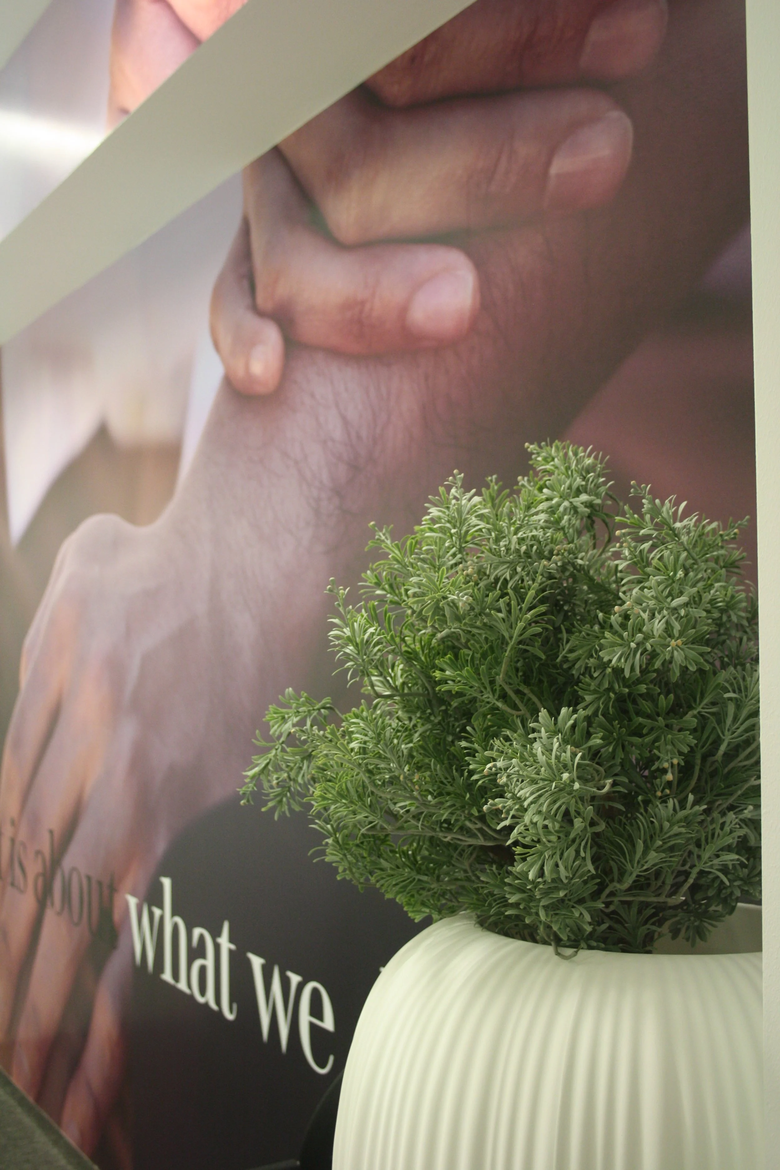 Decoração de parede com imagem de grande formato. Acessórios decorativos.