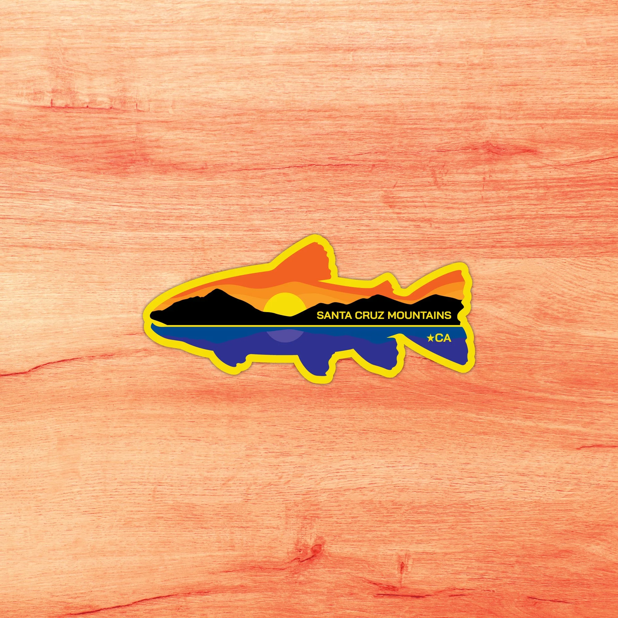 Loch Lomond Trout Sticker - Die Cut - Halographic
