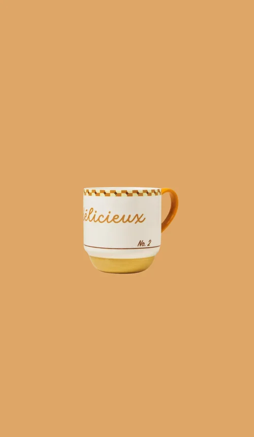 Café Violette Handpainted Stoneware Mug