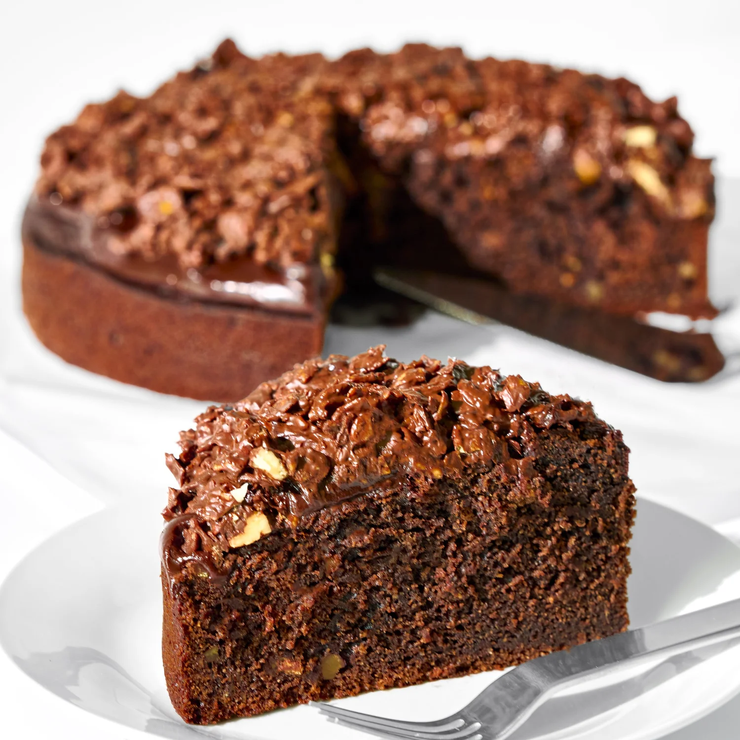 Chocolate Hummingbird Crunch Cake