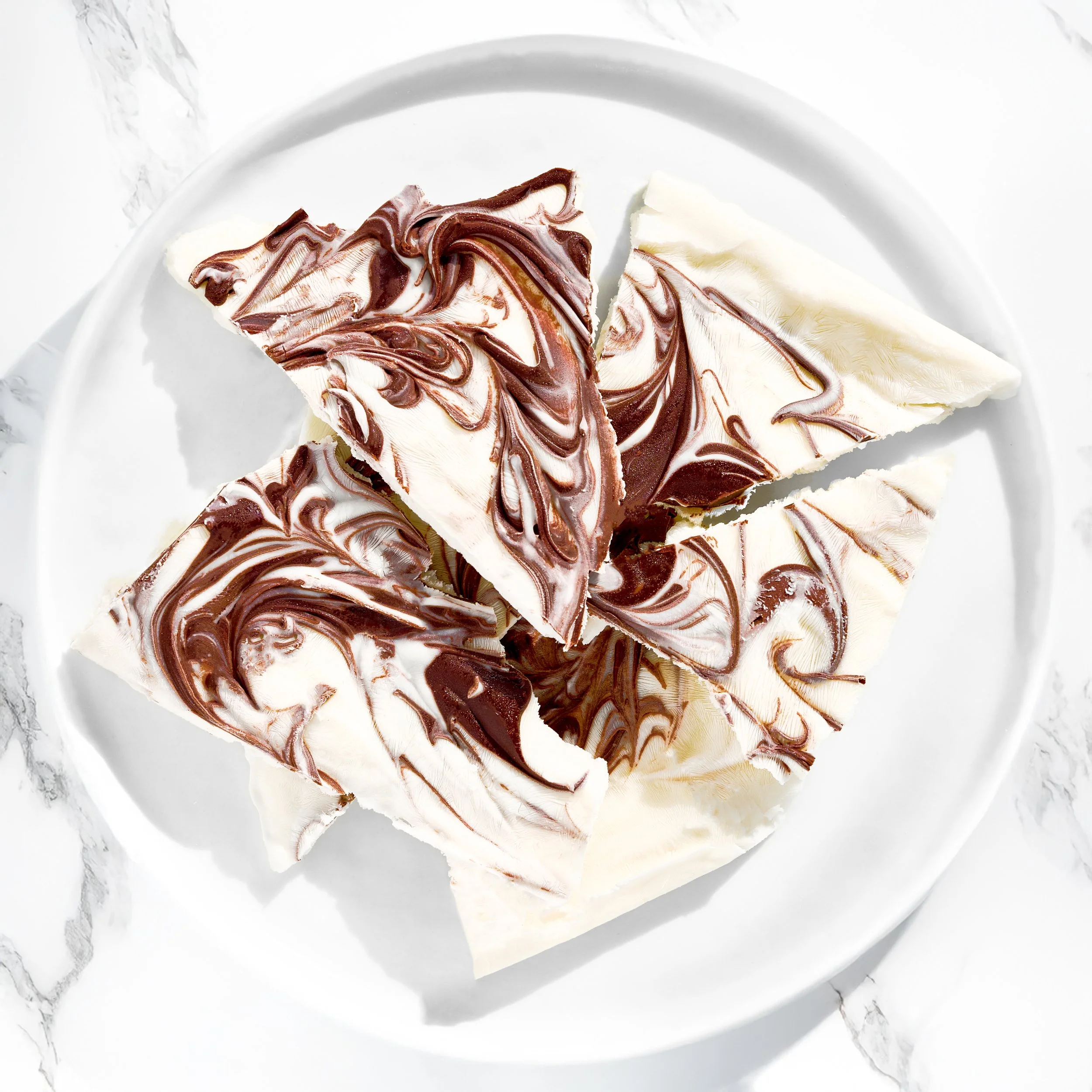 Chocolate Swirl Yogurt Bark