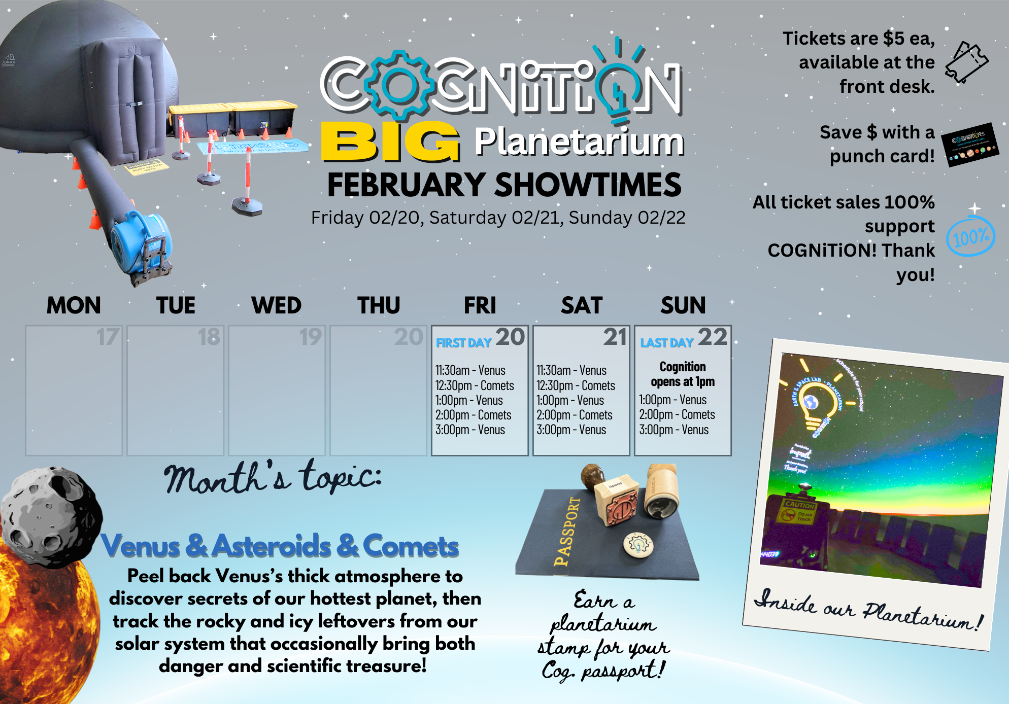 February Planetarium Weekend