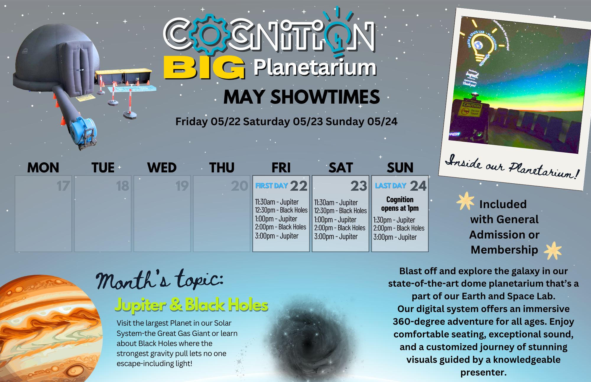 May Planetarium Weekend