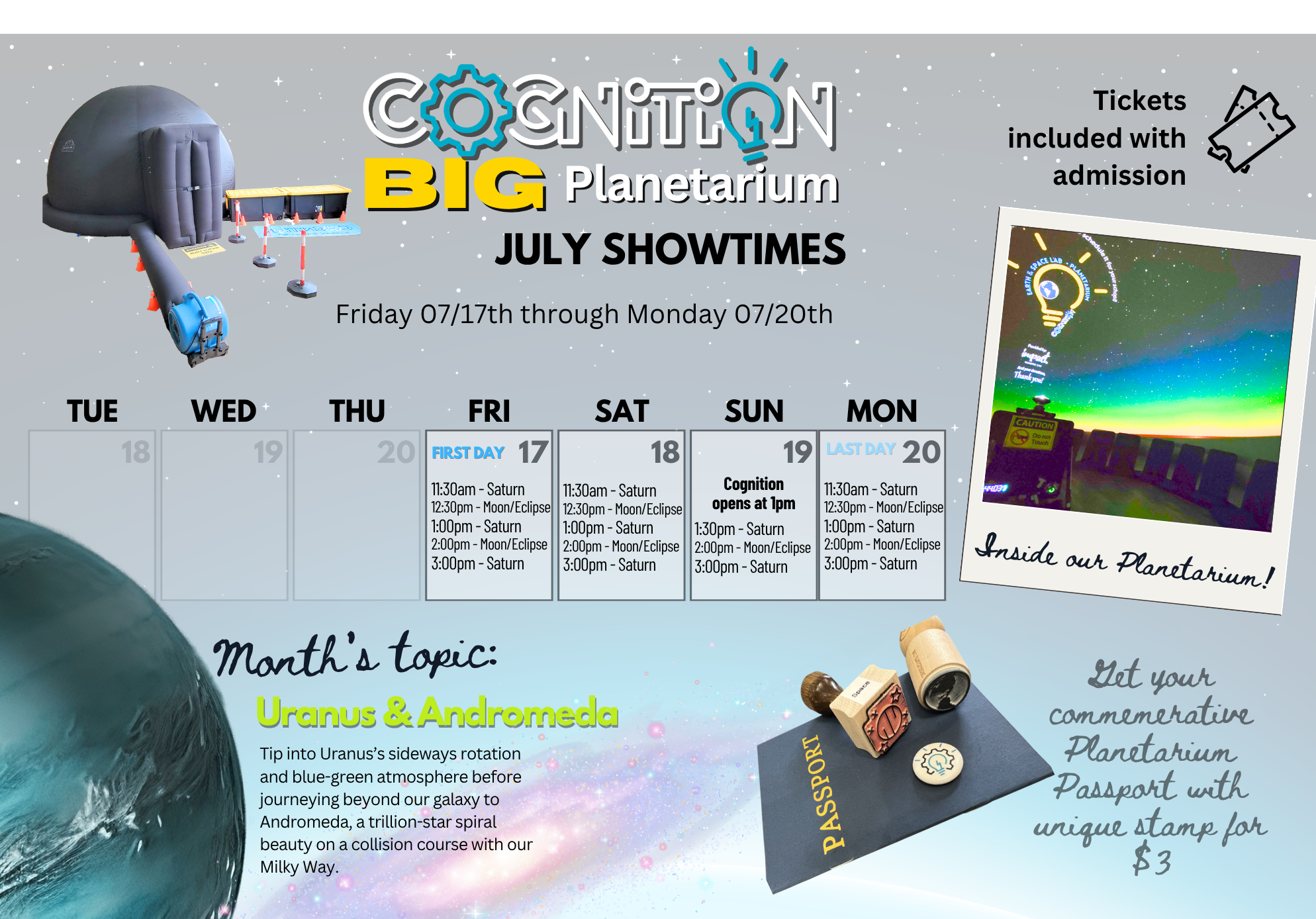 Planetarium Shows at COG