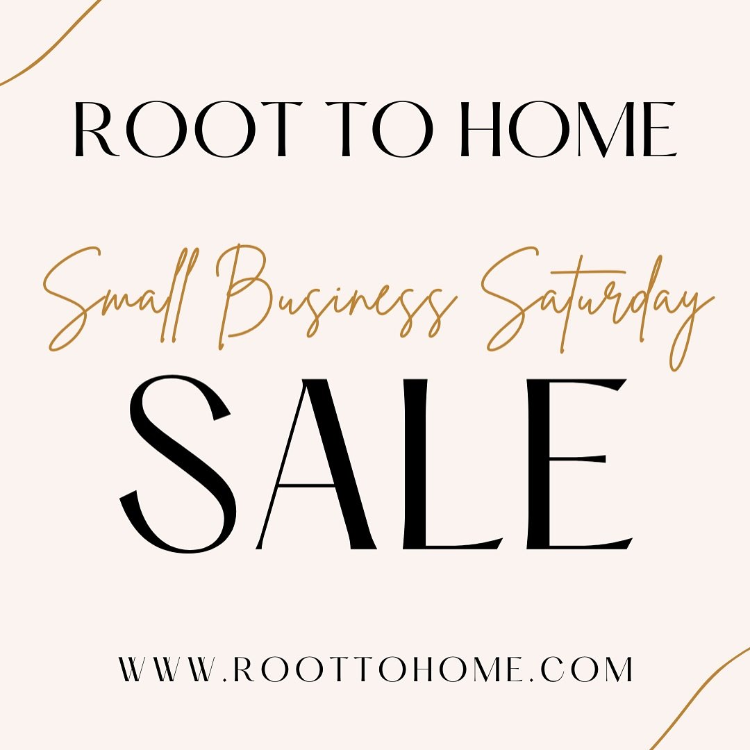 It&rsquo;s Small Business Saturday! 🌟 Support local and shop handmade this holiday season. Discover our sale items and bring a touch of craftsmanship to your home. ✨ Shop now at www.roottohome.com.

#SmallBusinessSaturday #SupportLocal #ShopSmall #H