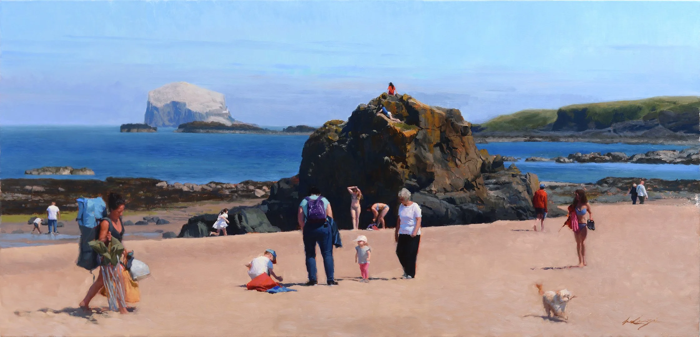 "Enough to Carve a City From", 61 x 127 cm, oil on canvas