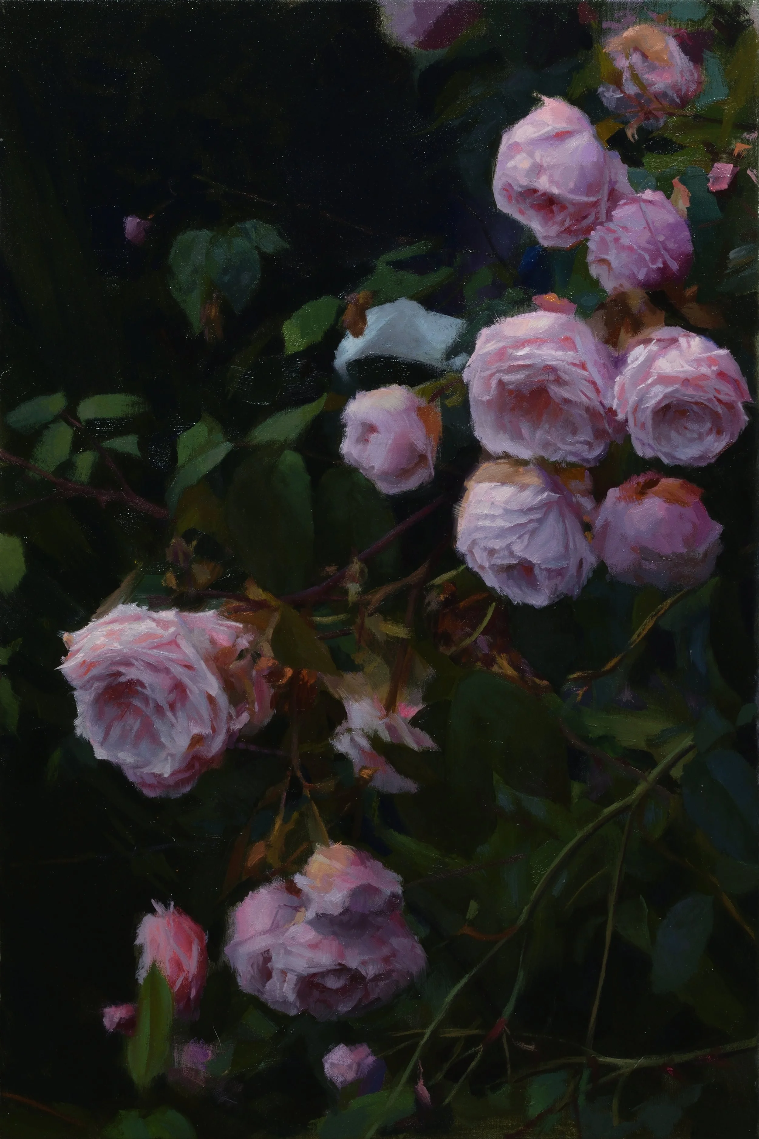"Pink Roses", 61 x 41 cm, oil on canvas