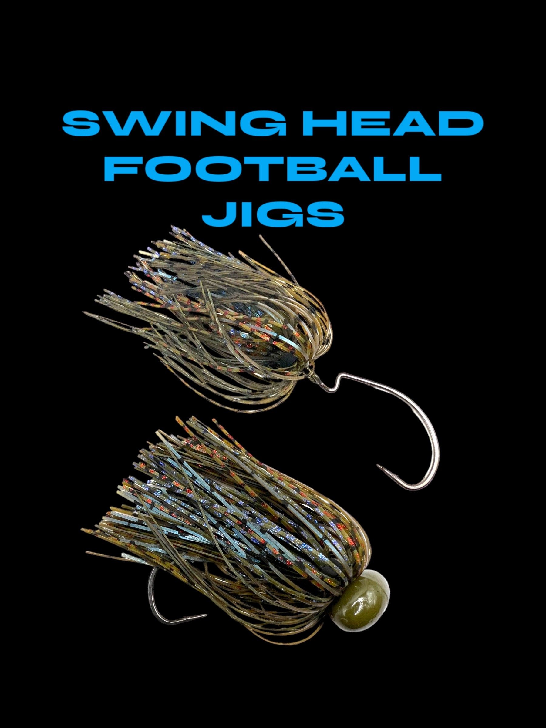 Tungsten Swing Football Jigs for bass fishing