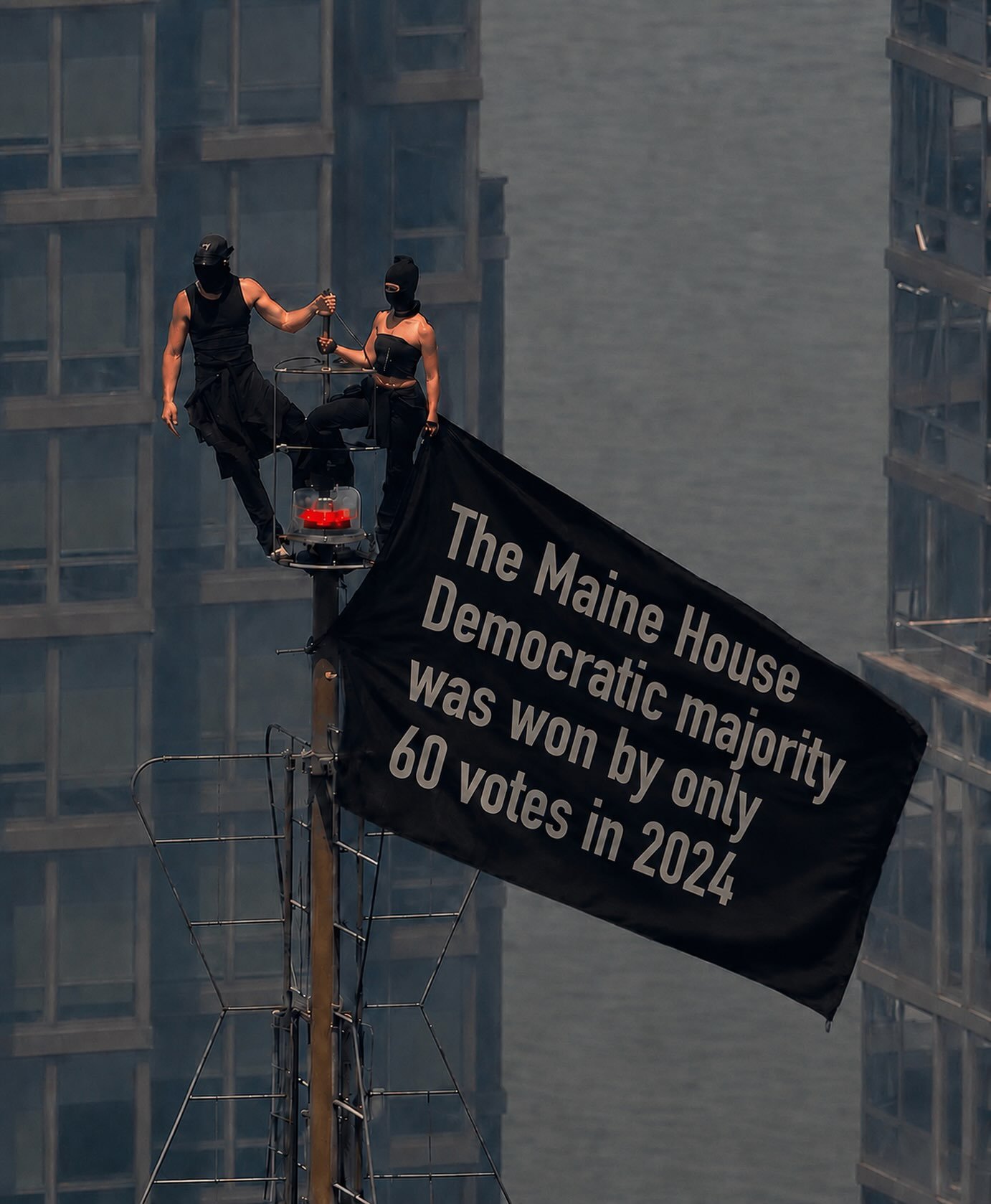Can&rsquo;t believe they got arrested to spread this important message 🫶

#mainepolitics #mainedems #mainelife