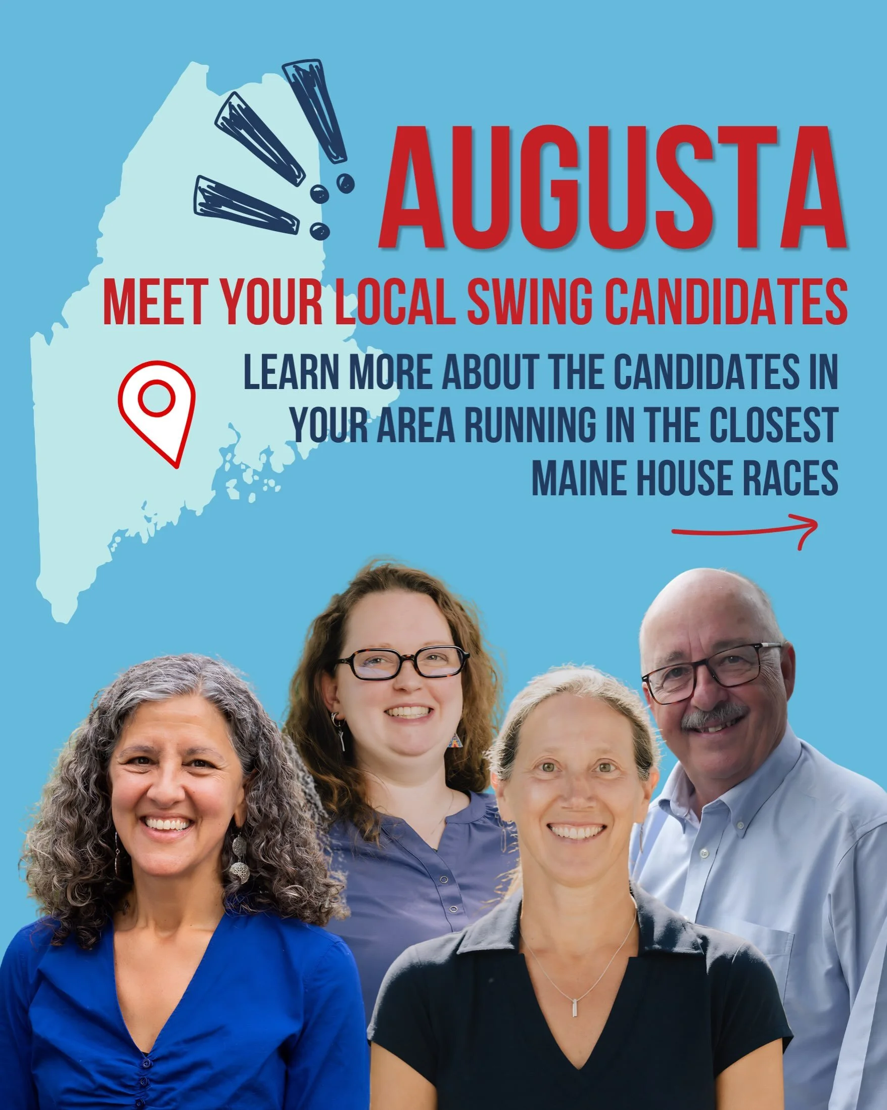 The closest races will decide who controls the Maine House. These Augusta-area candidates are putting in the work, and they need your help to cross the finish line!

Contribute now at the link in our bio 💙

#mainepolitics #augustamaine #mainedems #m