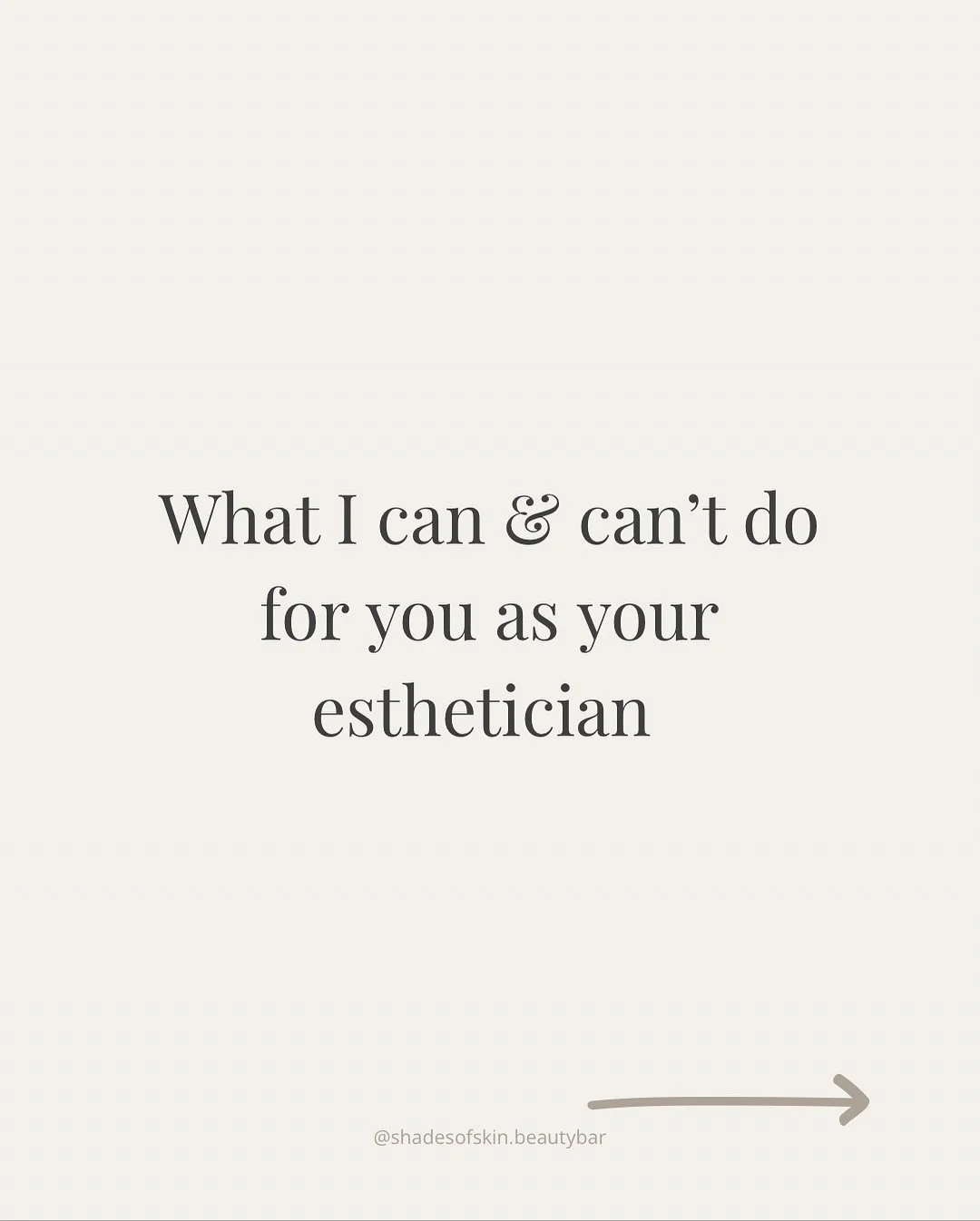 With Love Always 🤍🙏🏼

As your esthetician, my role is to guide, educate, &amp; treat your skin with care.

But the real magic happens when you take what I teach &amp; make it a part of your daily routine.

Think of me as your skin mentor - I&rsquo